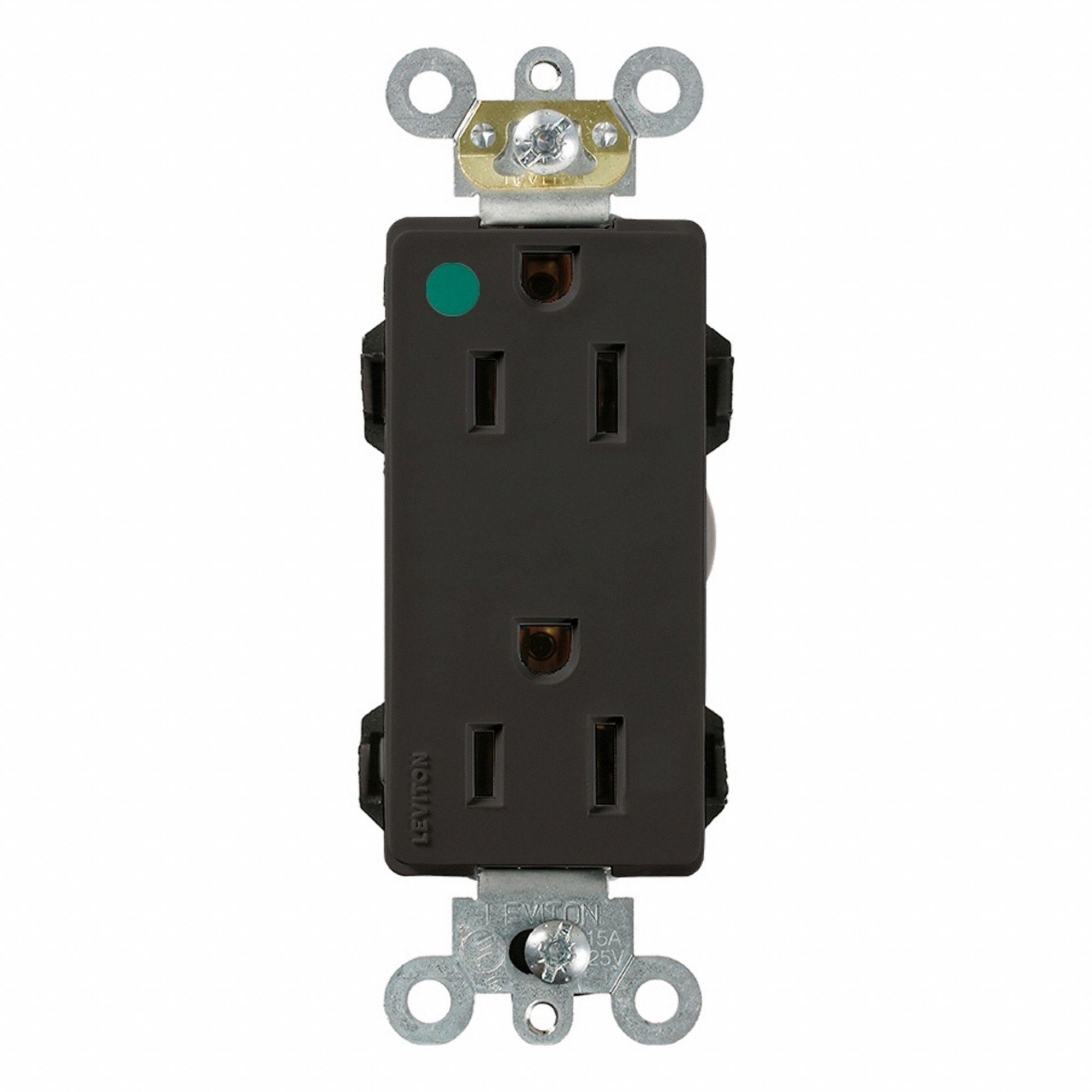Lev-Lok DPl Dup 15A 125V HG Self-Gr Blk