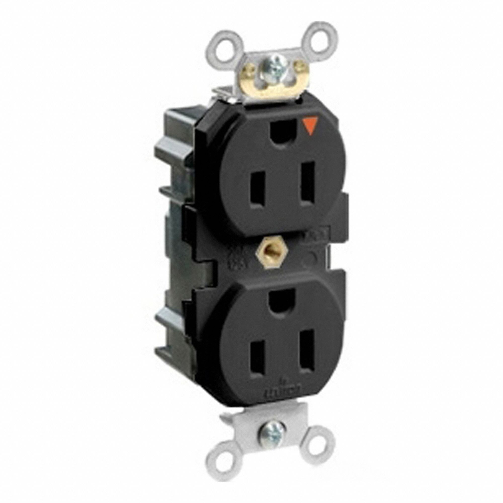 Lev-Lok IG Rec 15A 125V Self-Gr Blk