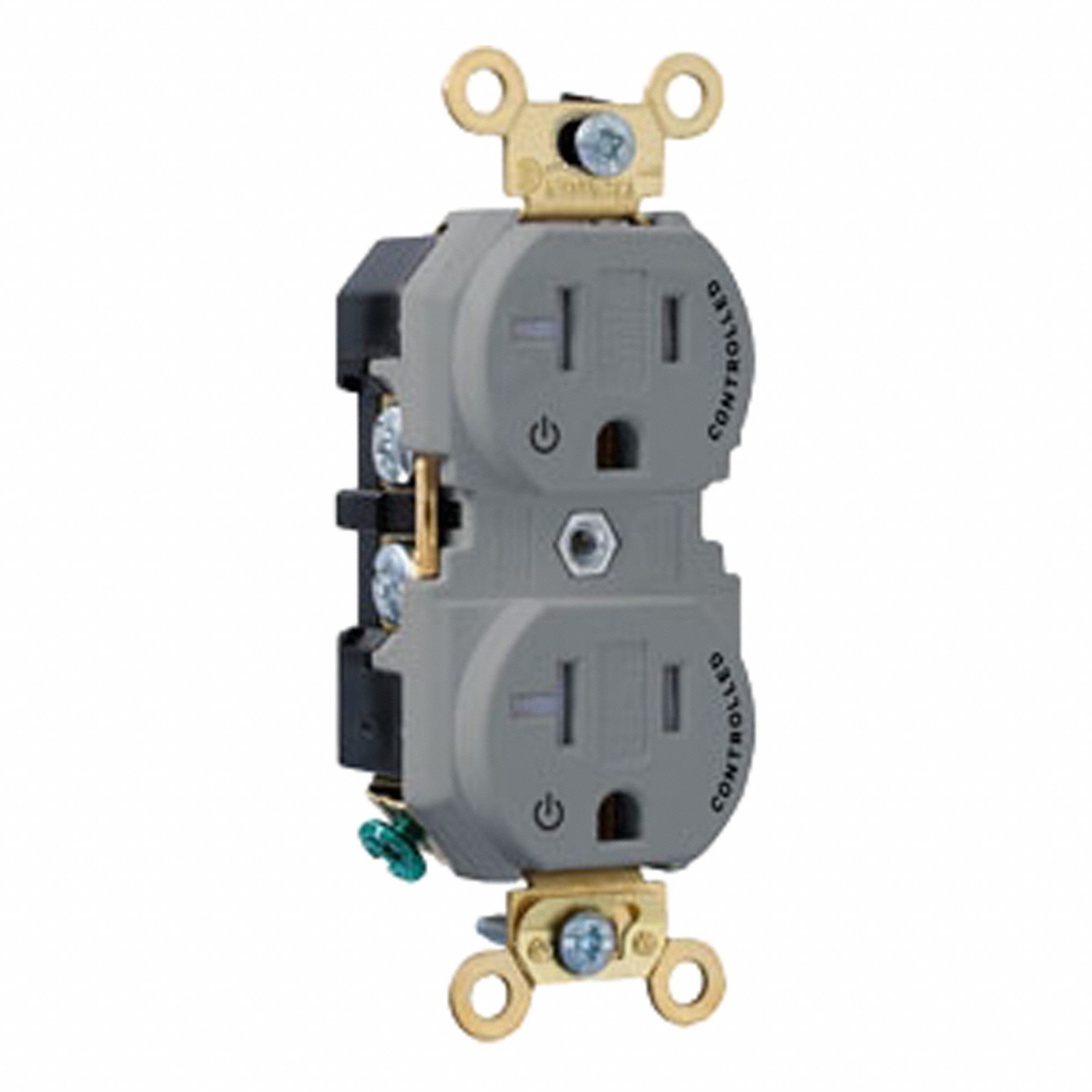 Duplex Outlet Gray 20A 125V TR