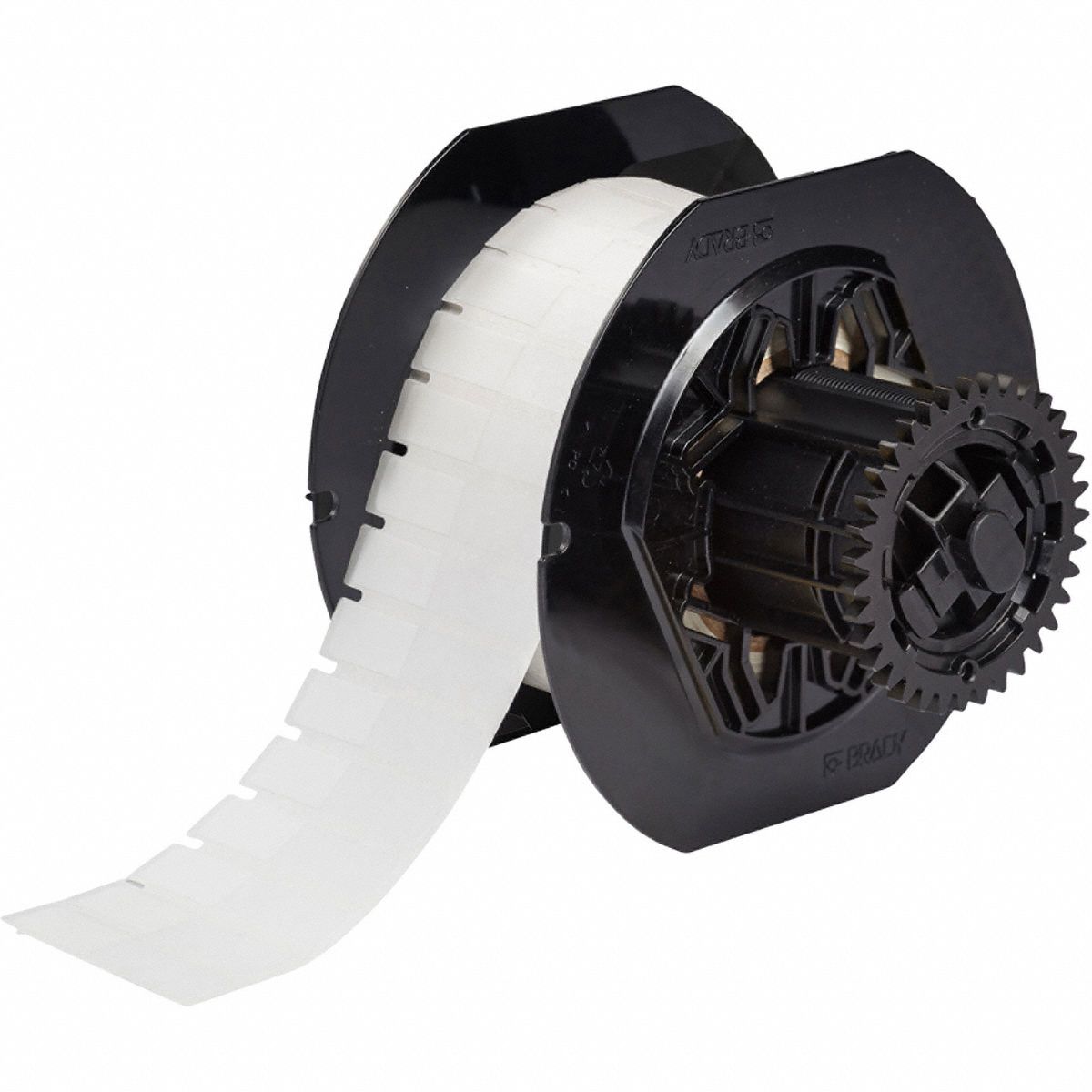 Pre-Cut Label Stock Roll: Rectangle, 3/8 in x 1 51/64 in, 3/8 in, Cryogenic Autoclavable Polyester