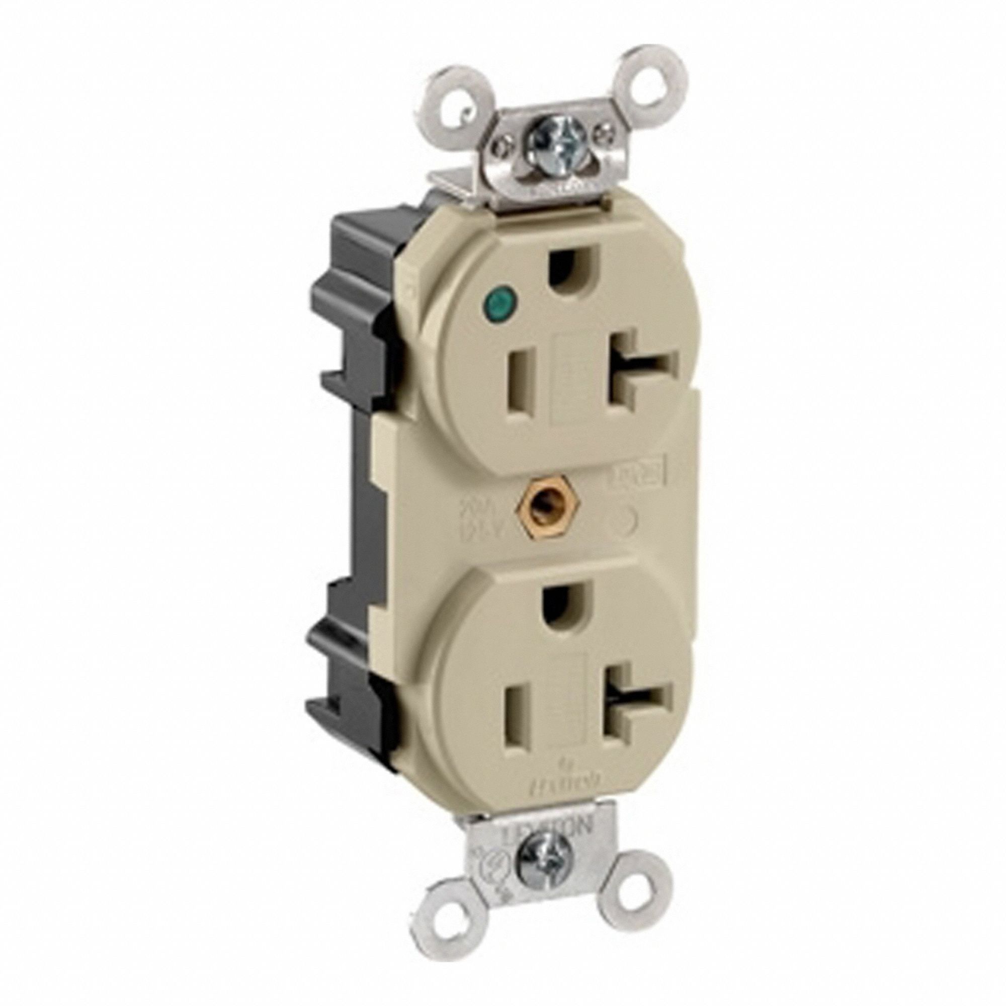Lev-Lok Dup 20A 125V HG/PI Ivr