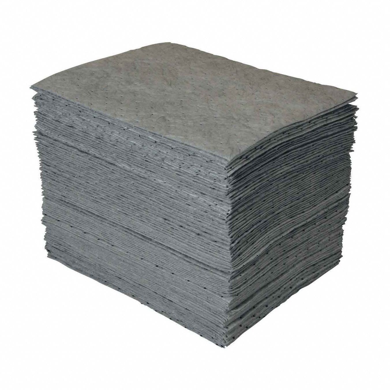 Absorbent Pad, Universal, Gray, PK100