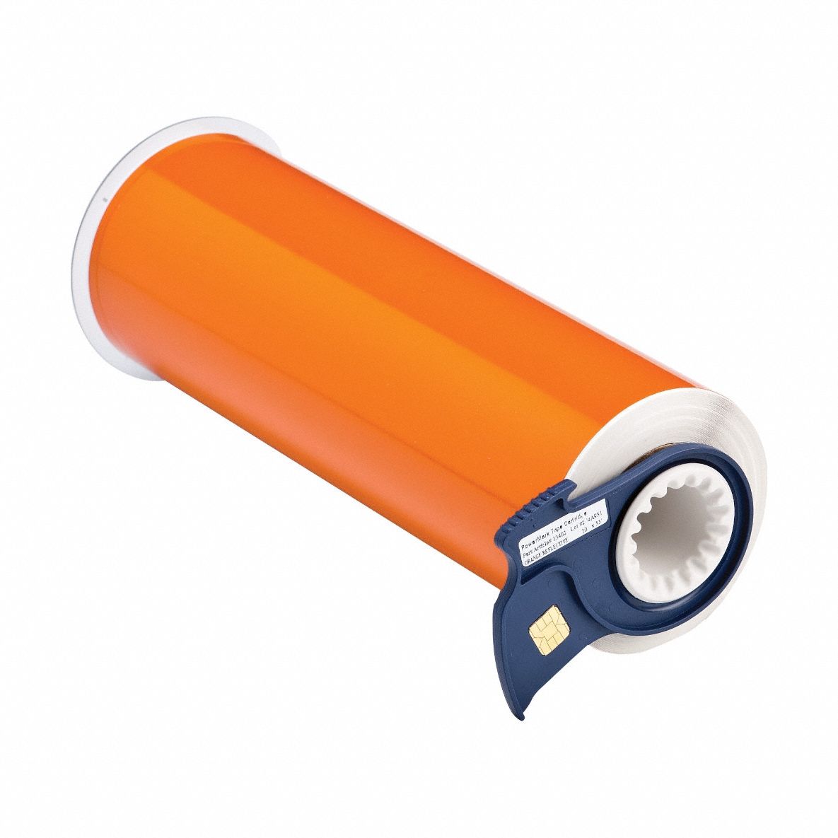 Continuous Label Stock: 10 in x 33 ft, Plastic, Orange (Gloss), Outdoor
