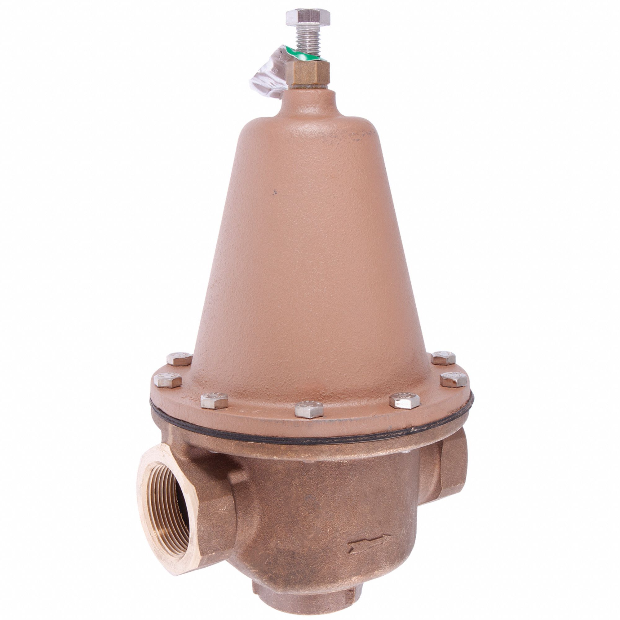 Water Pressure Reducing Valve: FNPT x FNPT, 1 1/2 in Pipe Size, Cast Copper Silicon Alloy