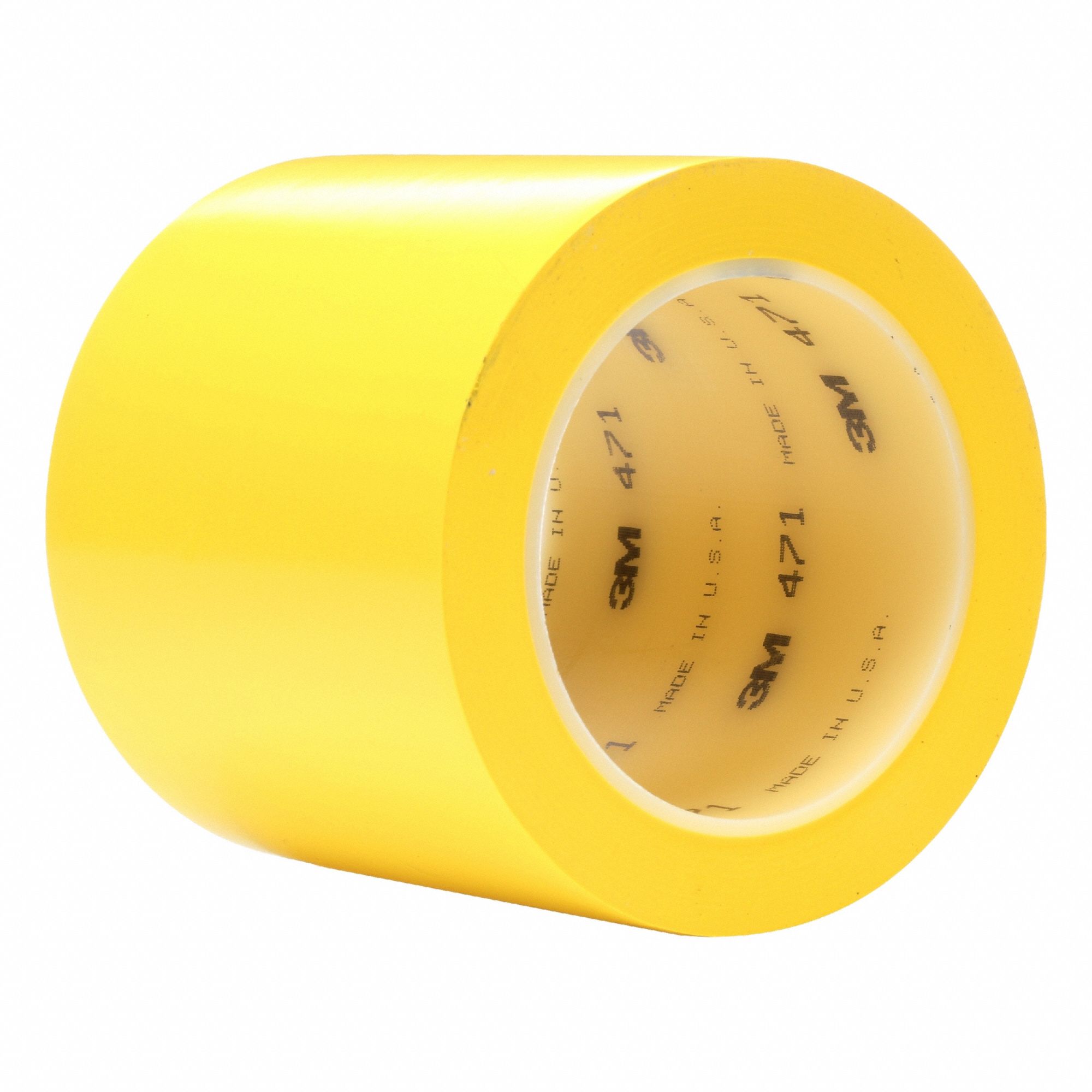 Floor Marking Tape: Gen Purpose, Solid, Yellow, 4 in x 108 ft, 4.1 mil Tape Thick, 3M™, 8 PK