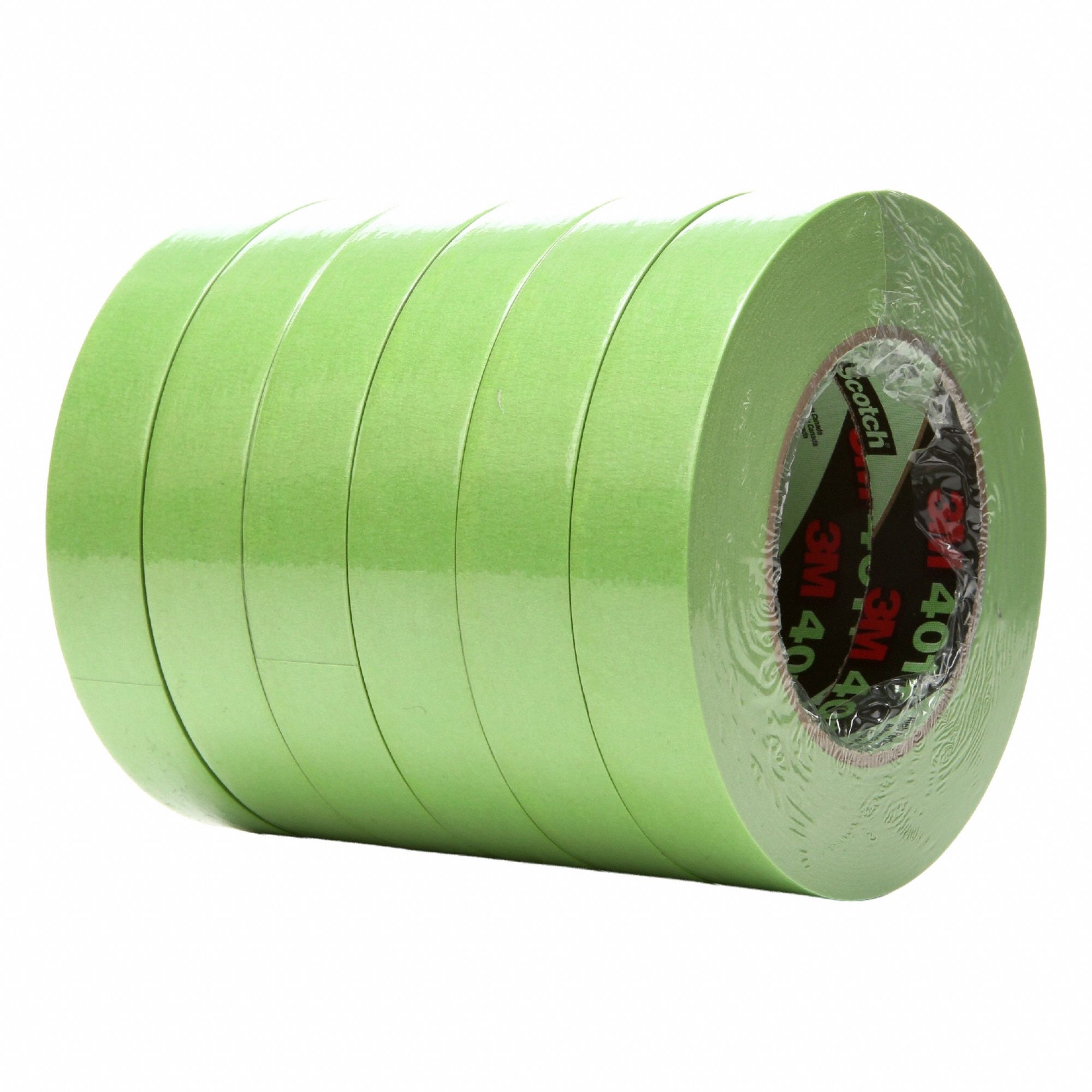 Painter's Tape: 15/16 in Wd, 60 yd Lg, 6.7 mil Thick, Green, Crepe Paper, Rubber, Indoor, 24 PK