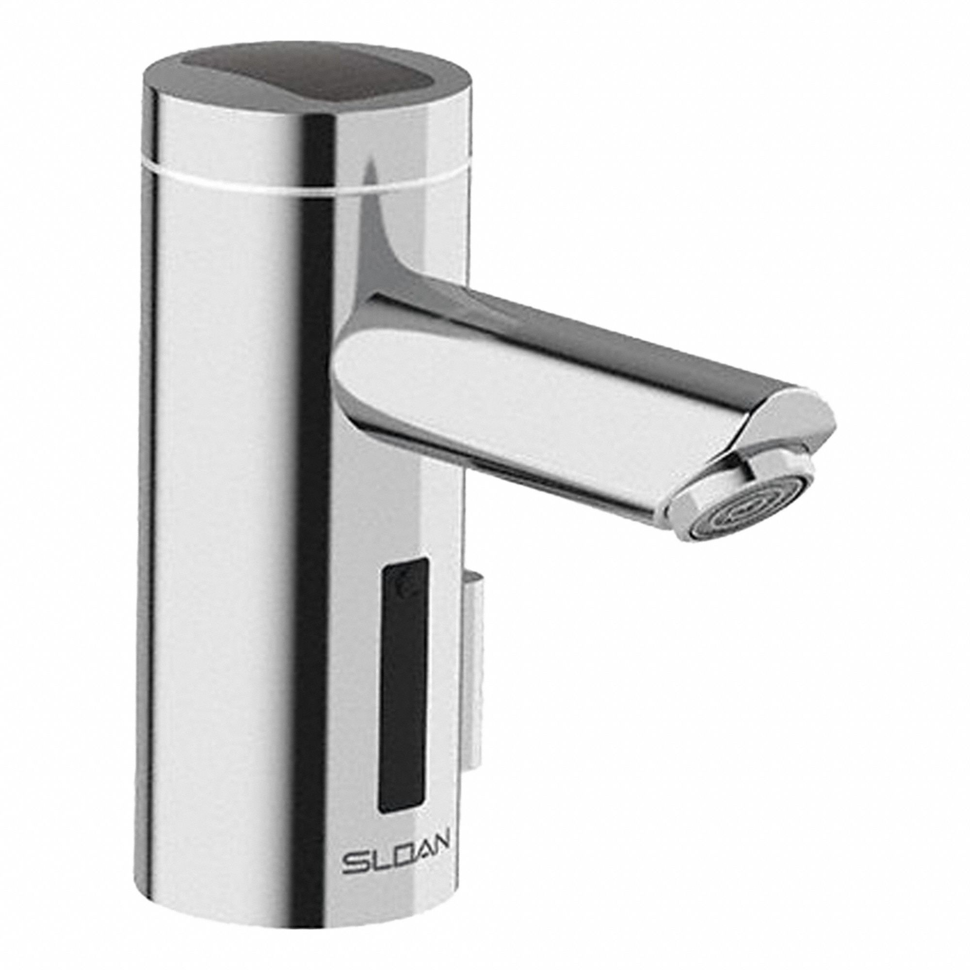 Sensor Faucet: Optima, Brass, Chrome Finish, Single-Post, Solar, Mixing Valve Not Included