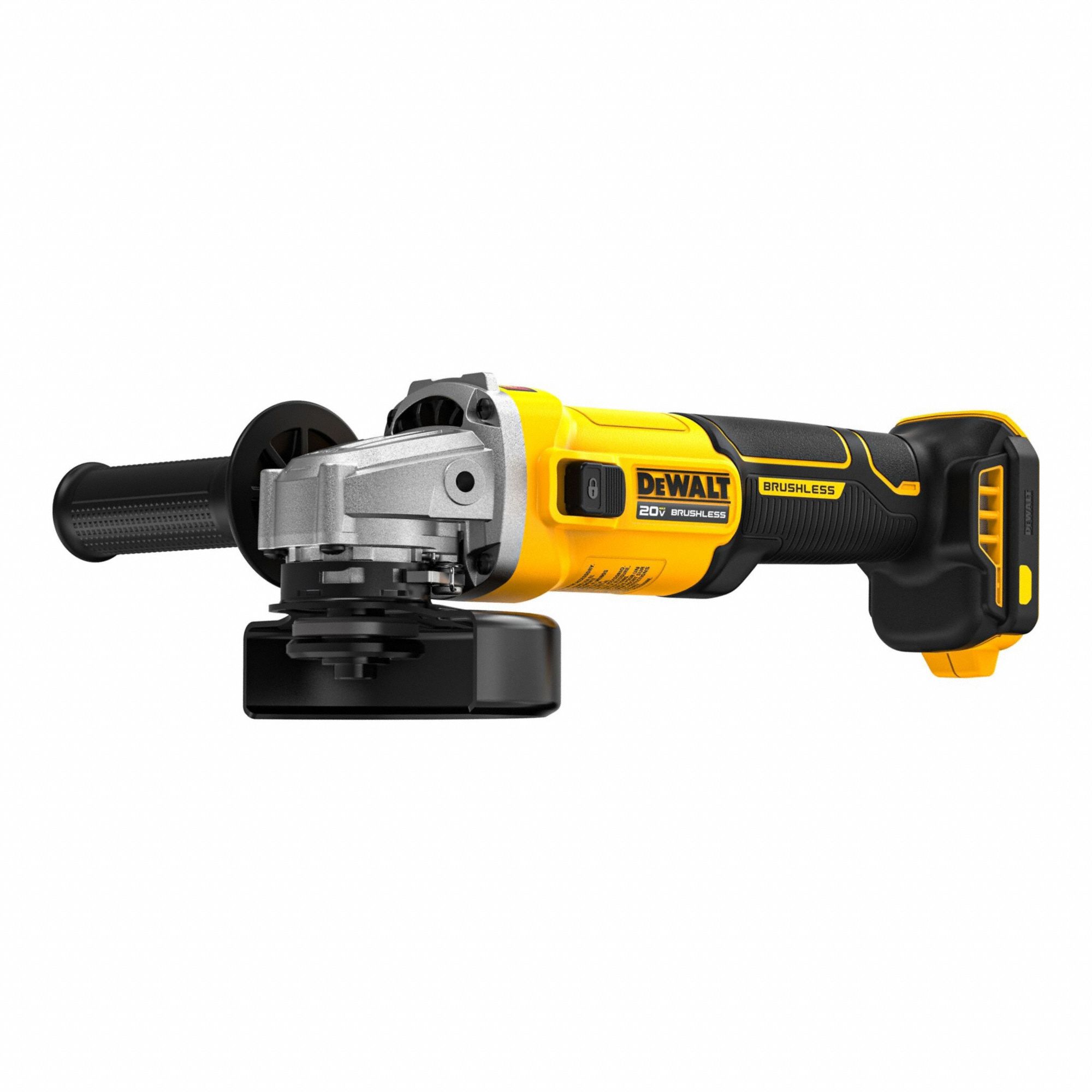 Angle Grinder: 4 1/2 in Wheel Dia, Brushless Motor, 20V DC, Std Head, Barrel Grip Grip, 20V MAX*