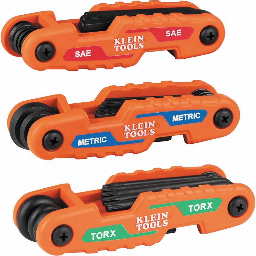 Hex Key Set ProFold Met/Torx 31-Key 3-Pc