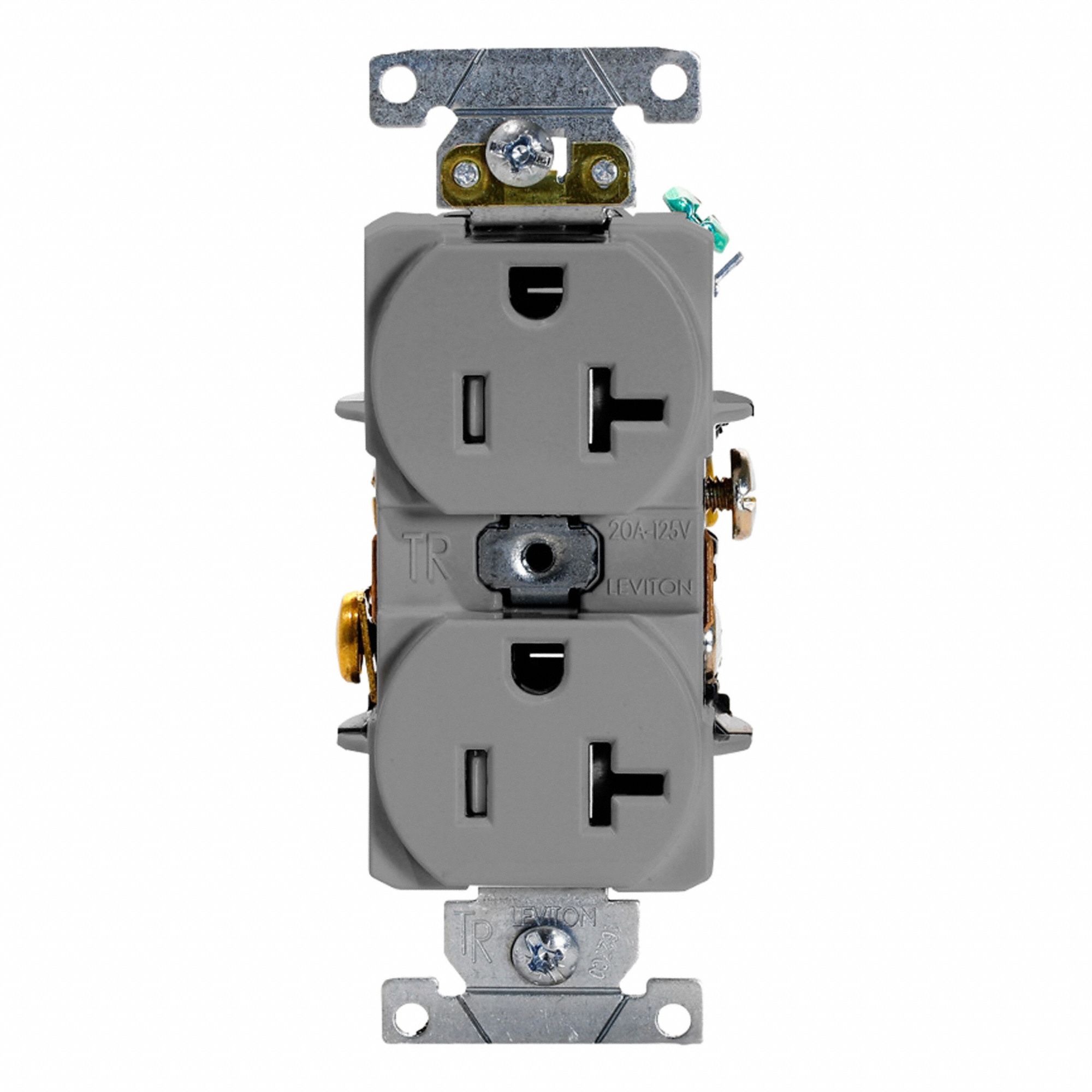 Duplex Outlet Gray 20A 125V TR
