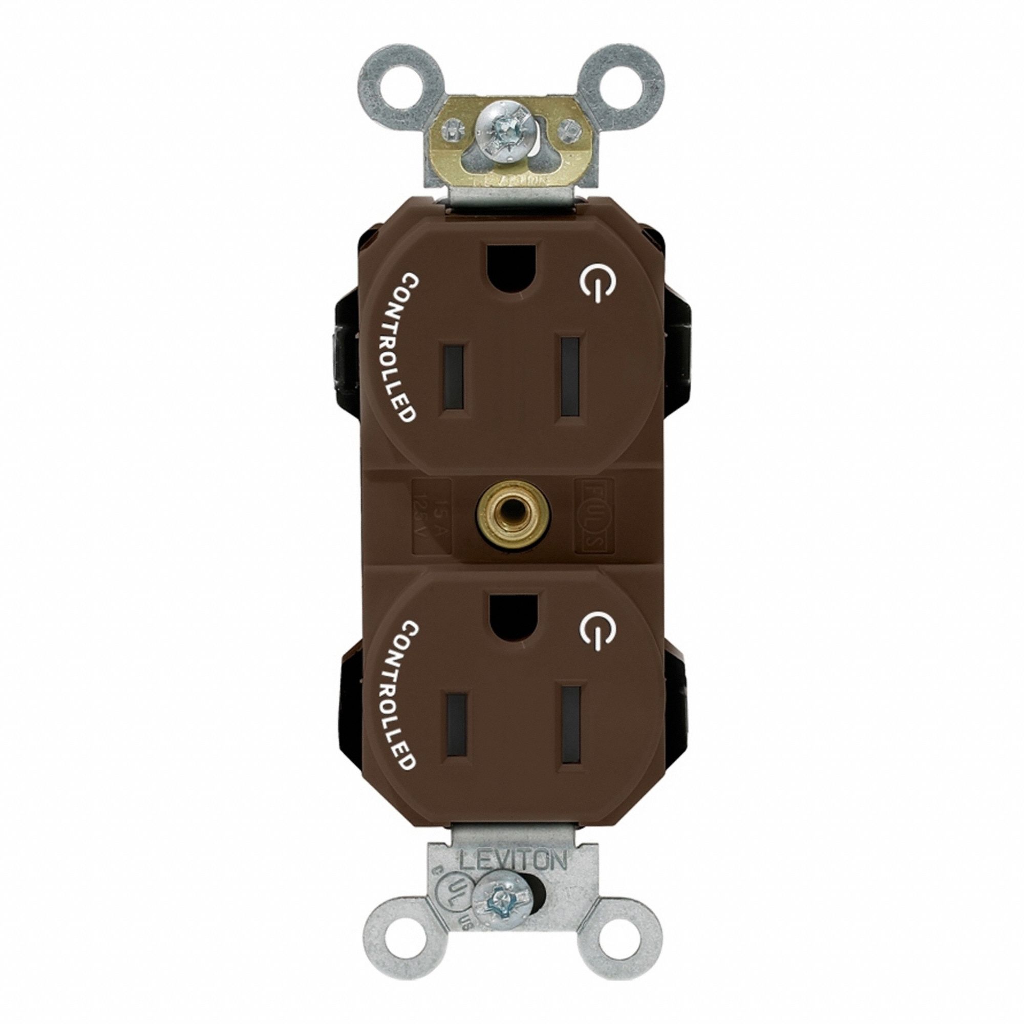 Lev-Lok Dup 15A 125V 2MCtrl Self-Gr Brn