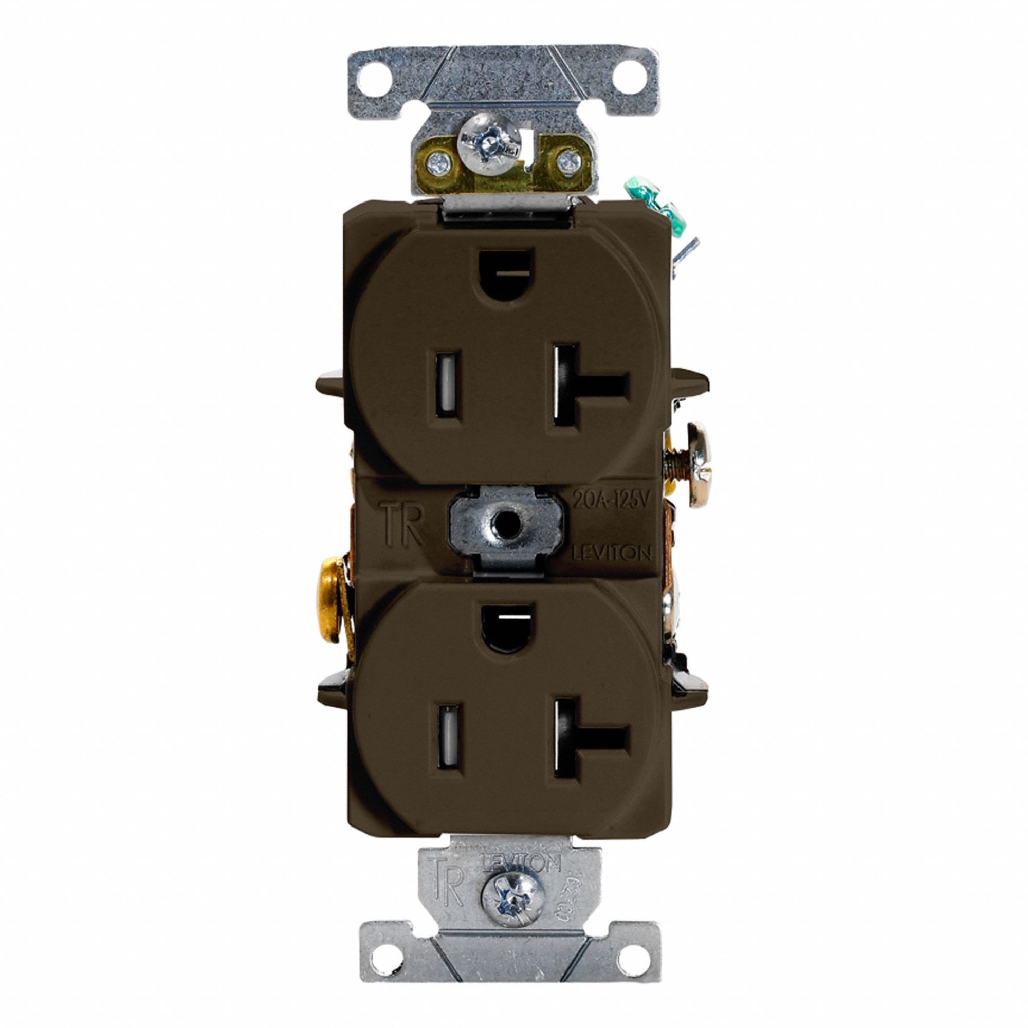 Duplex Outlet Brown 20A 125V TR