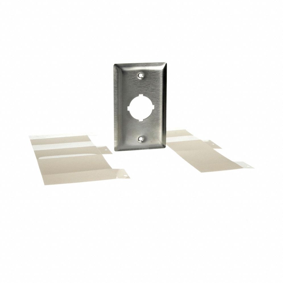 PLAQUE AFFLEURANTE,INOX 1 COUPE