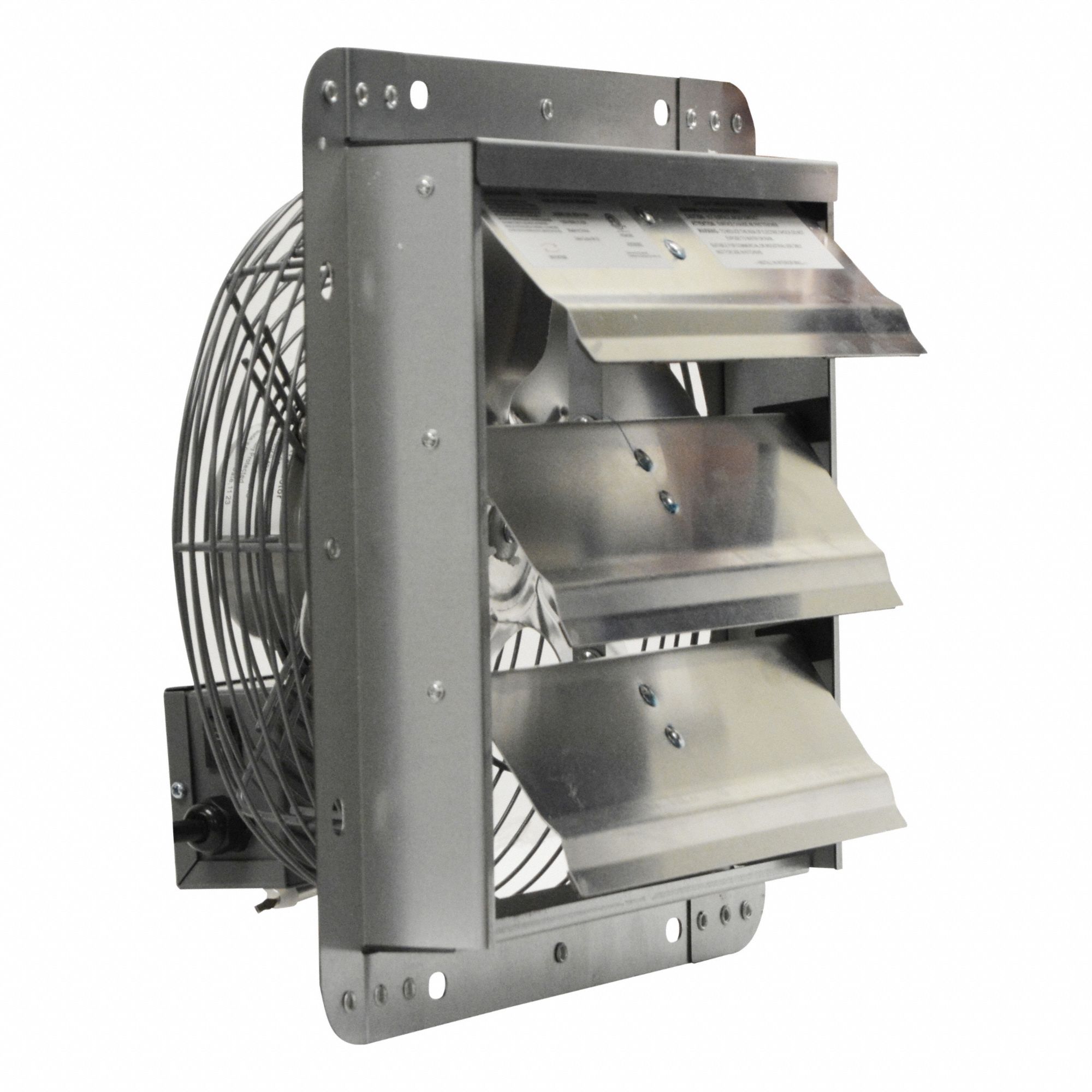 10 in Blade, 3 Speed, Galvanized Shutter Fan - 788N41|GSF3-10A - Grainger