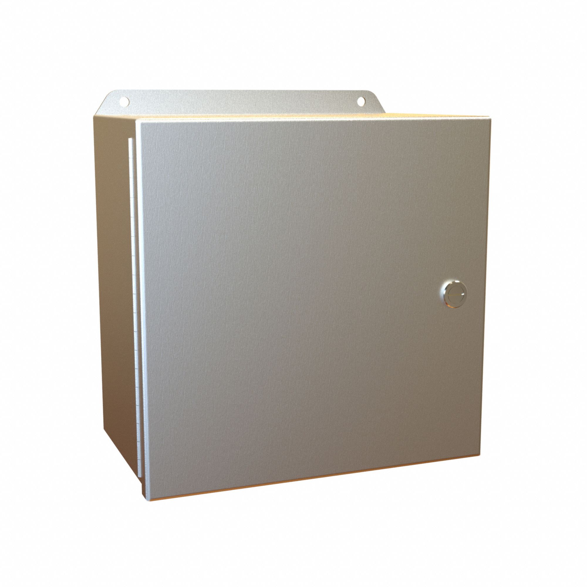 Electrical Enclosure: Aluminum, 10 in x 10 in x 6 in, NEMA 12/13/3R/4/4X, w/Panel, Hinged