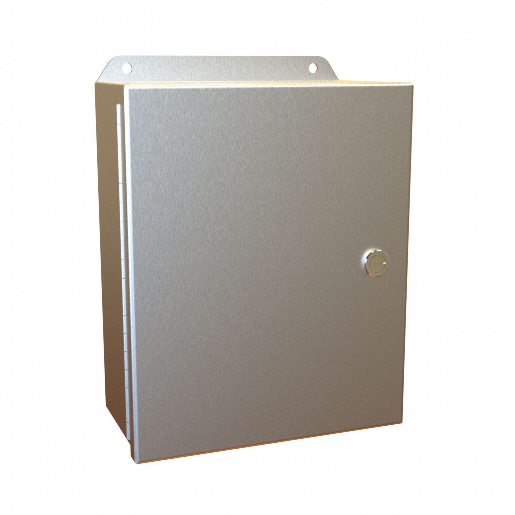 Electrical Enclosure: Aluminum, 10 in x 8 in x 4 in, NEMA 12/13/3R/4/4X, w/Panel, Hinged