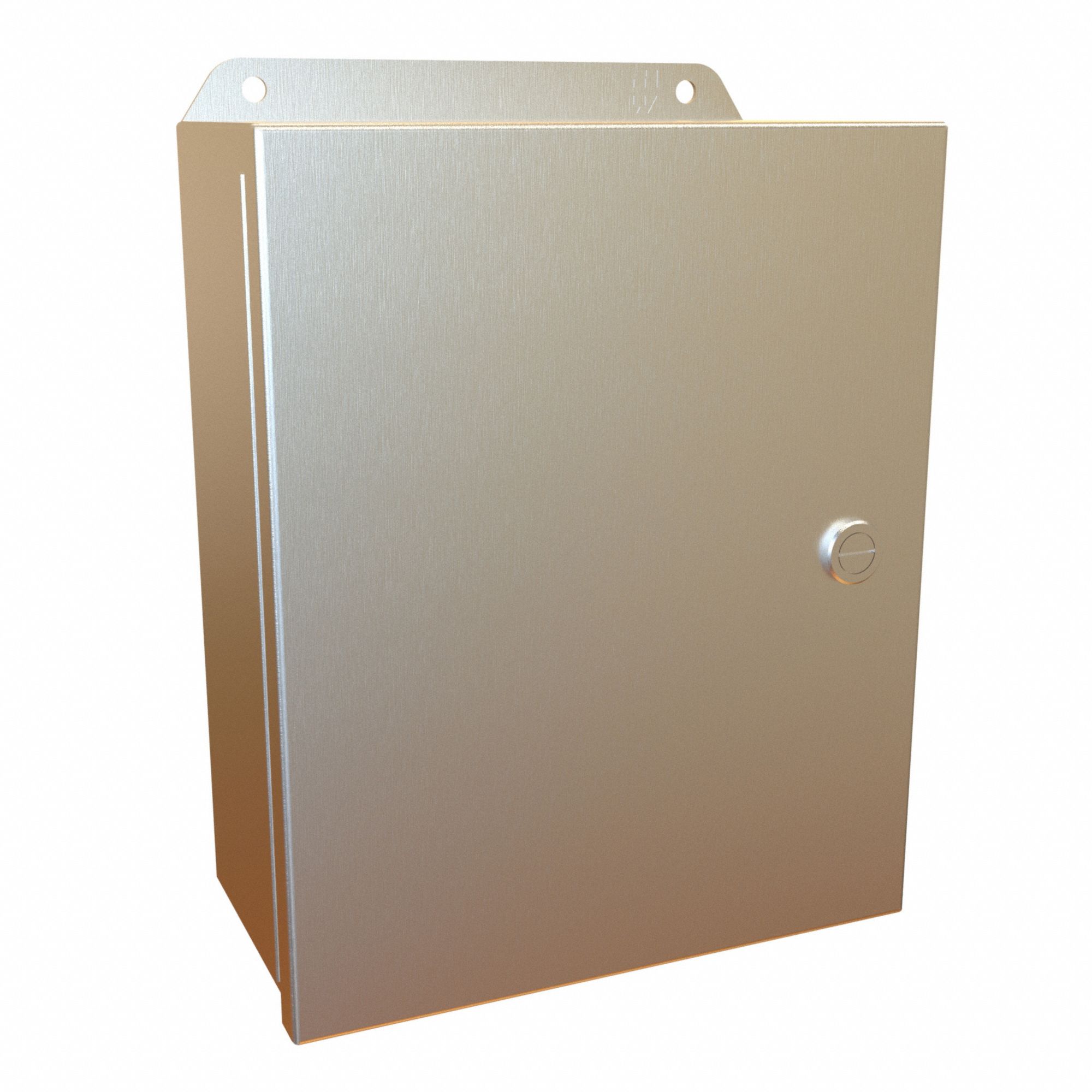 Electrical Enclosure: Stainless Steel, 10 in x 8 in x 4 in, NEMA 12/13/3R/4/4X, w/Panel