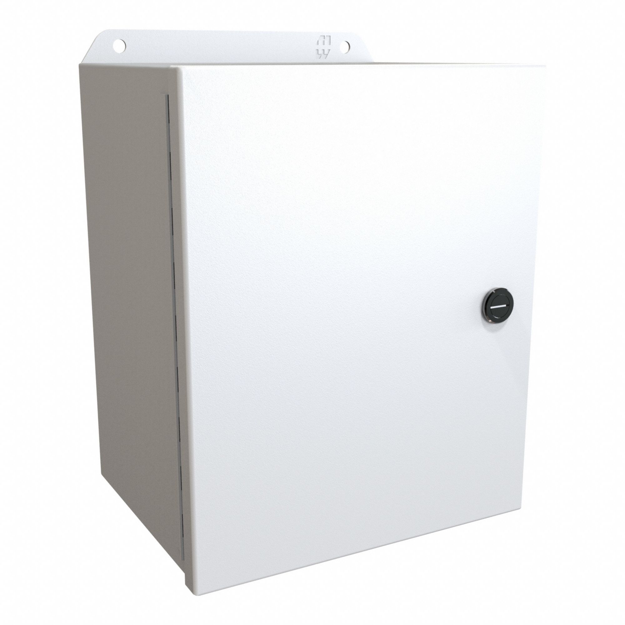 Electrical Enclosure: Steel, 10 in x 8 in x 6 in, NEMA 12/13/3R/4, w/Panel, Solid Cover