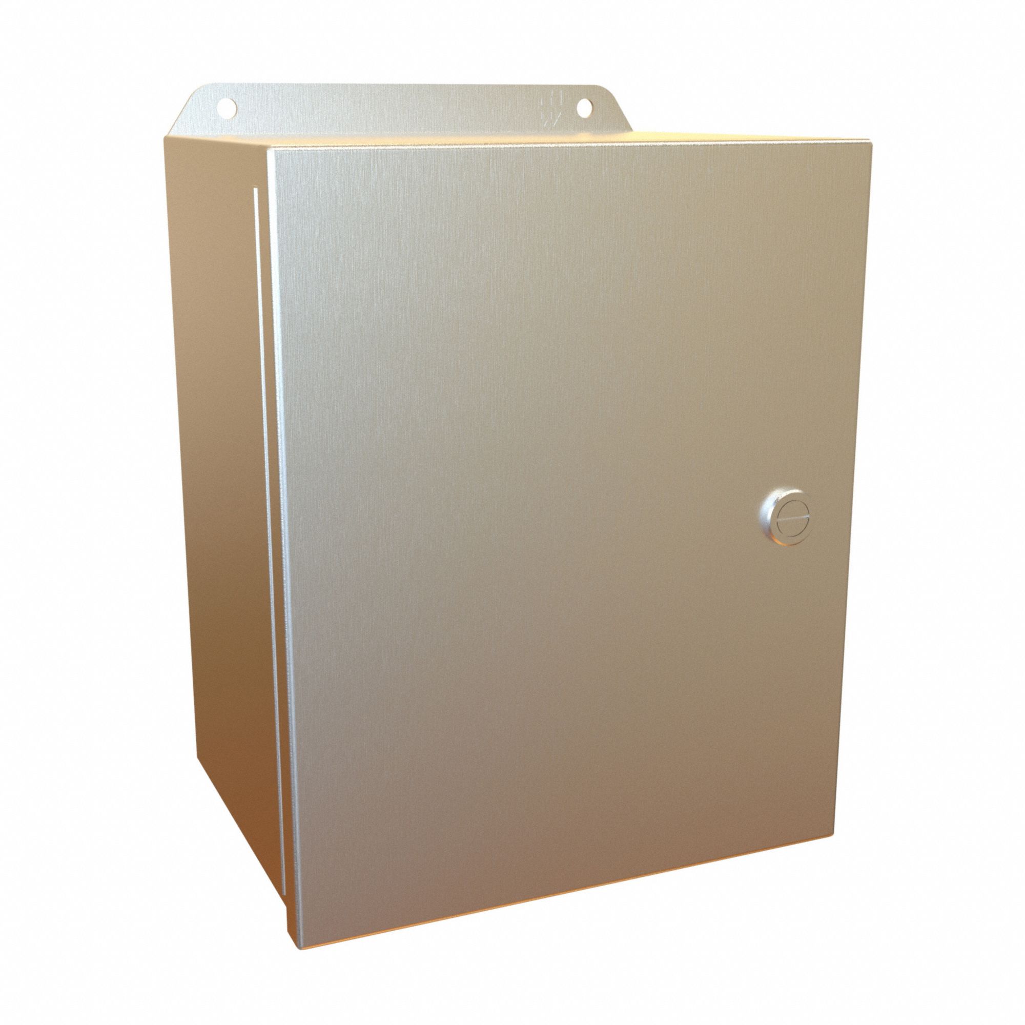 Electrical Enclosure: Stainless Steel, 10 in x 8 in x 6 in, NEMA 12/13/3R/4/4X, w/Panel