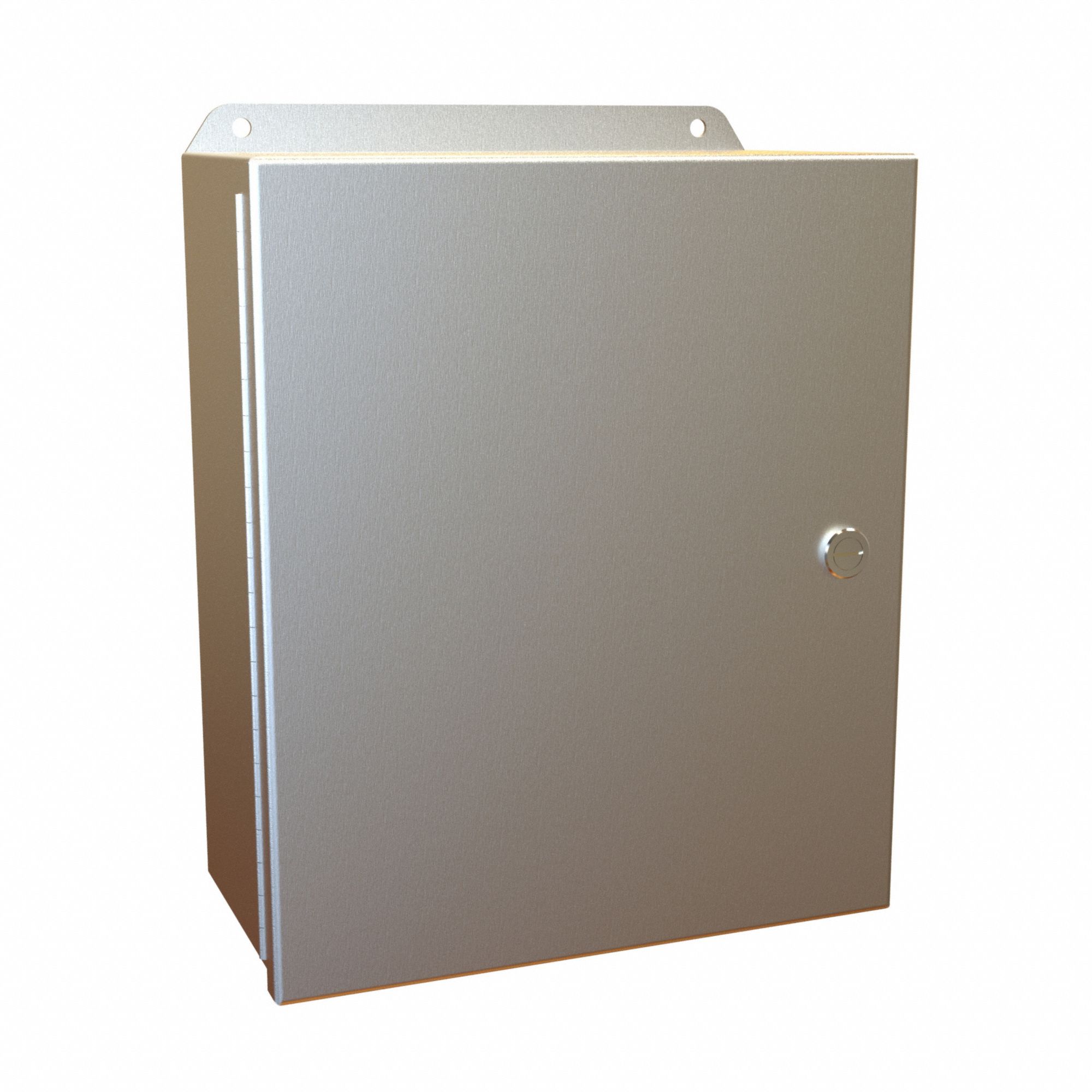 Electrical Enclosure: Aluminum, 12 in x 10 in x 5 in, NEMA 12/13/3R/4/4X, w/Panel, Hinged