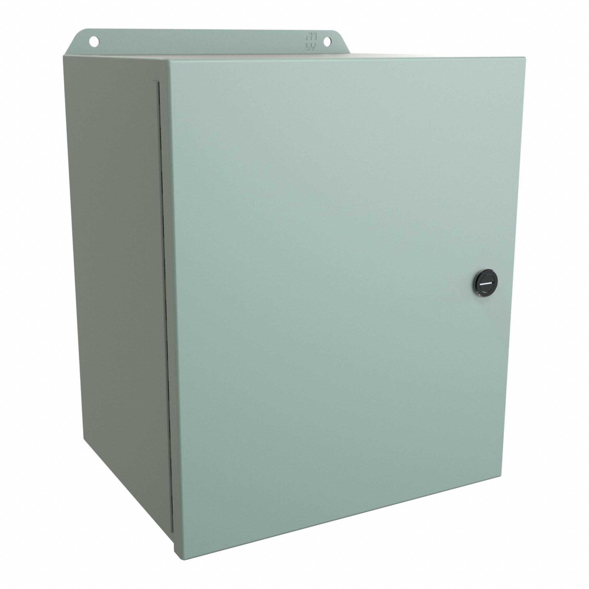 Electrical Enclosure: Steel, 12 in x 10 in x 8 in, NEMA 12/13/3R/4, w/Panel, Solid Cover