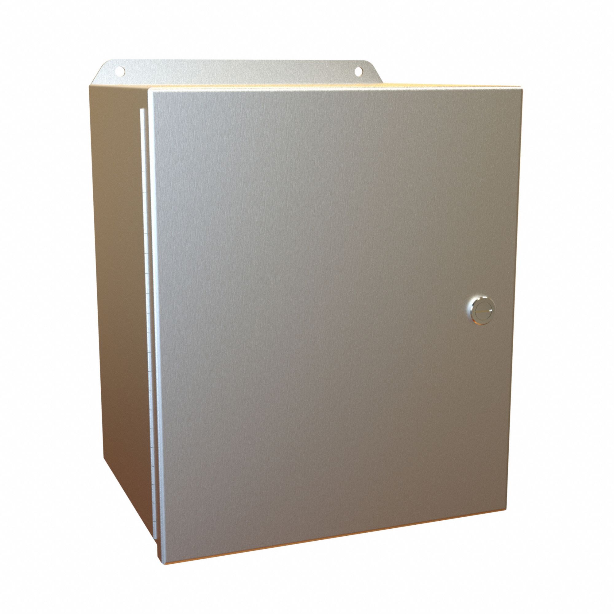 Electrical Enclosure: Aluminum, 12 in x 10 in x 8 in, NEMA 12/13/3R/4/4X, w/Panel, Hinged