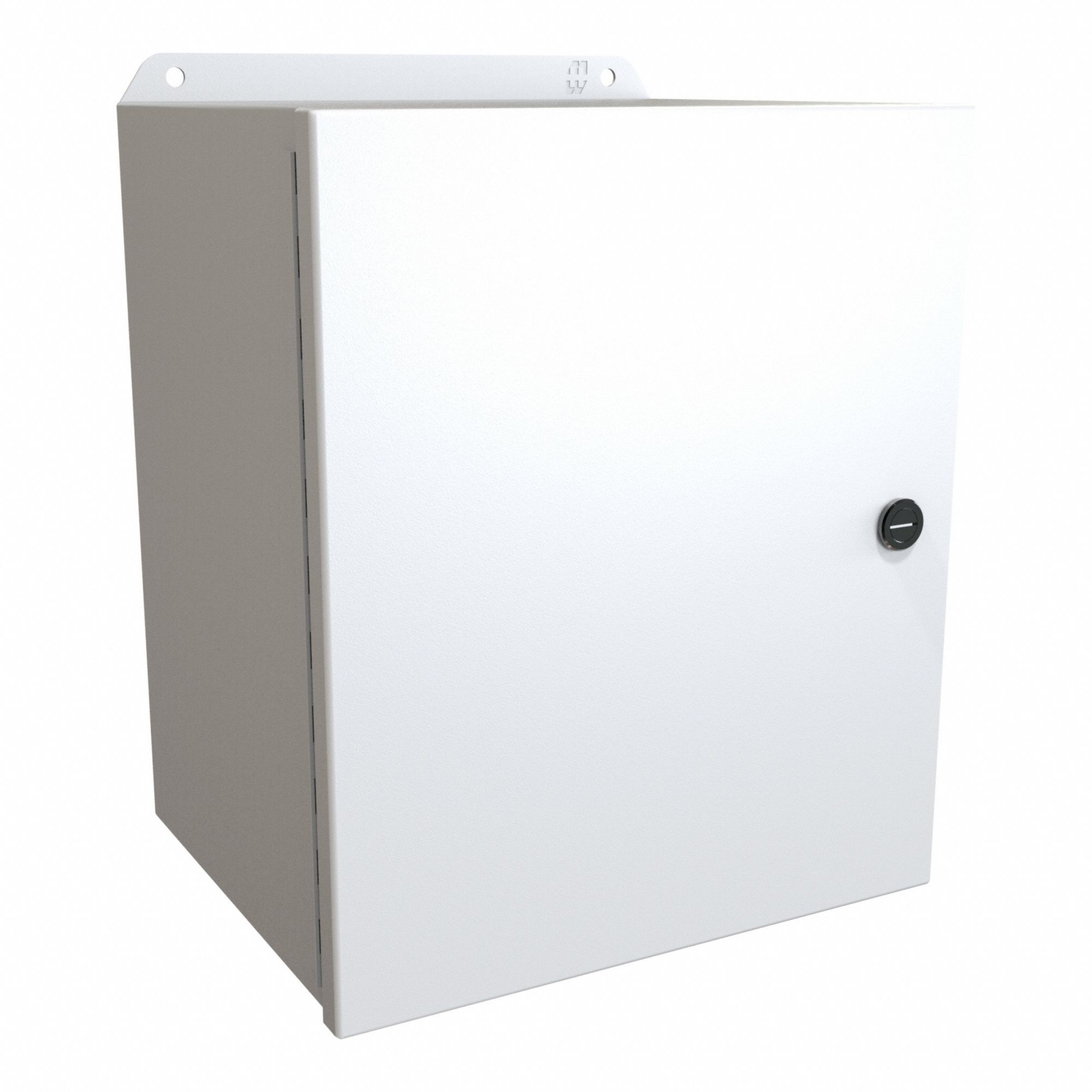 Electrical Enclosure: Steel, 12 in x 10 in x 8 in, NEMA 12/13/3R/4, w/Panel, Solid Cover