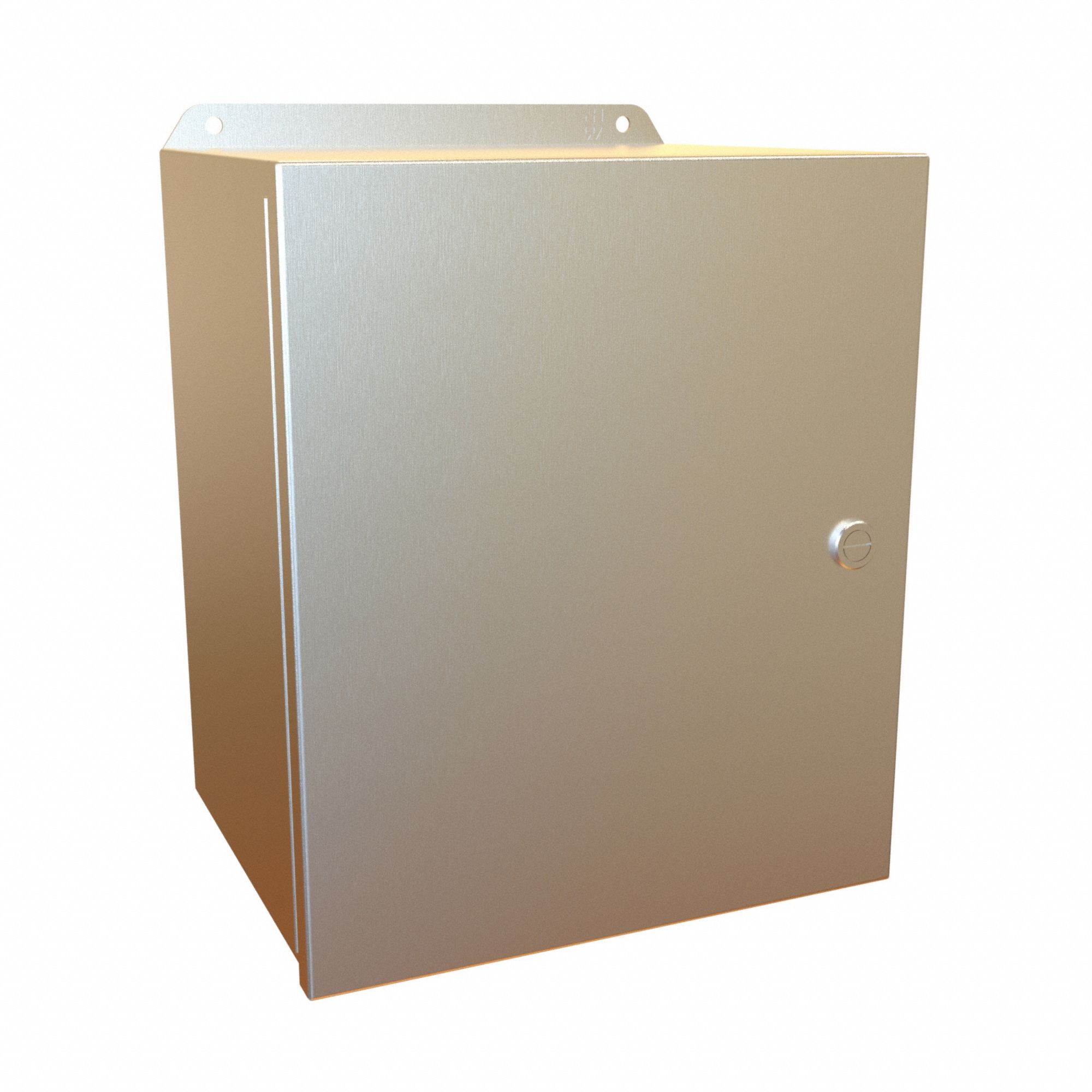 Electrical Enclosure: Stainless Steel, 12 in x 10 in x 8 in, NEMA 12/13/3R/4/4X, w/Panel