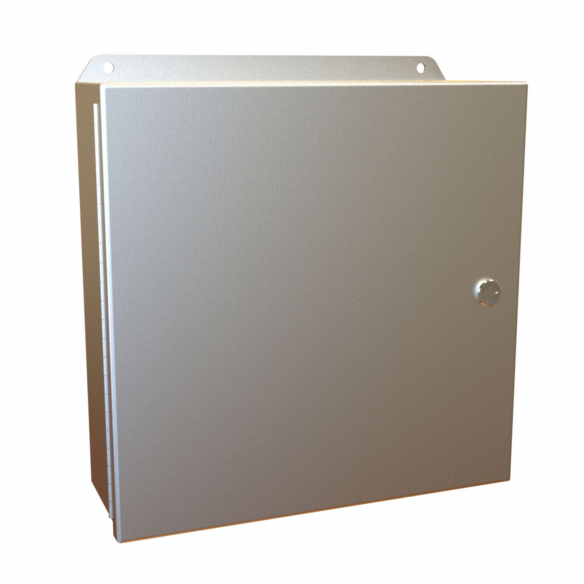 Electrical Enclosure: Aluminum, 12 in x 12 in x 4 in, NEMA 12/13/3R/4/4X, w/Panel, Hinged