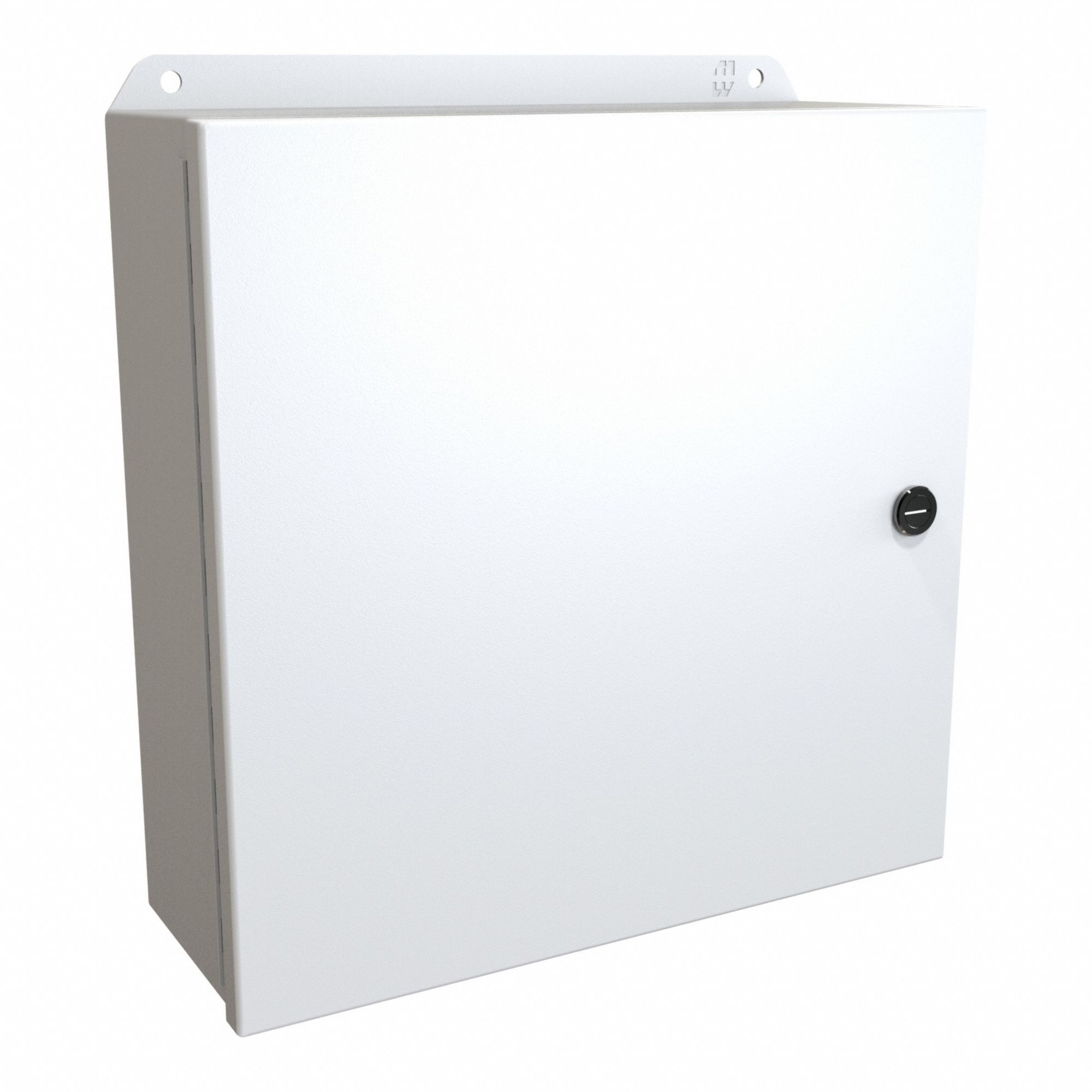 Electrical Enclosure: Steel, 12 in x 12 in x 4 in, NEMA 12/13/3R/4, w/Panel, Solid Cover