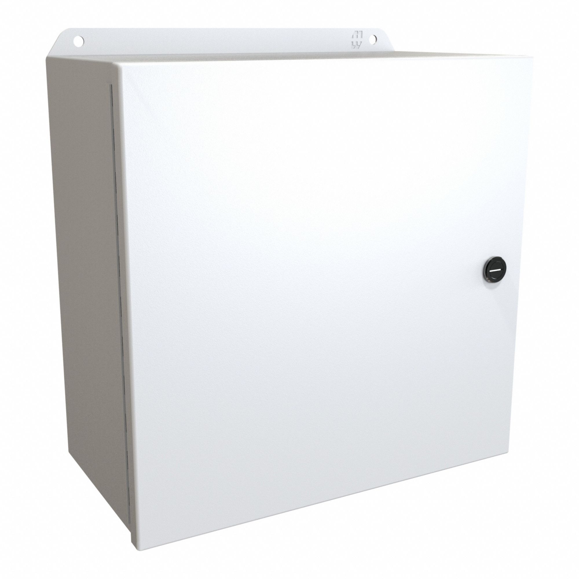 Electrical Enclosure: Steel, 12 in x 12 in x 6 in, NEMA 12/13/3R/4, w/Panel, Solid Cover