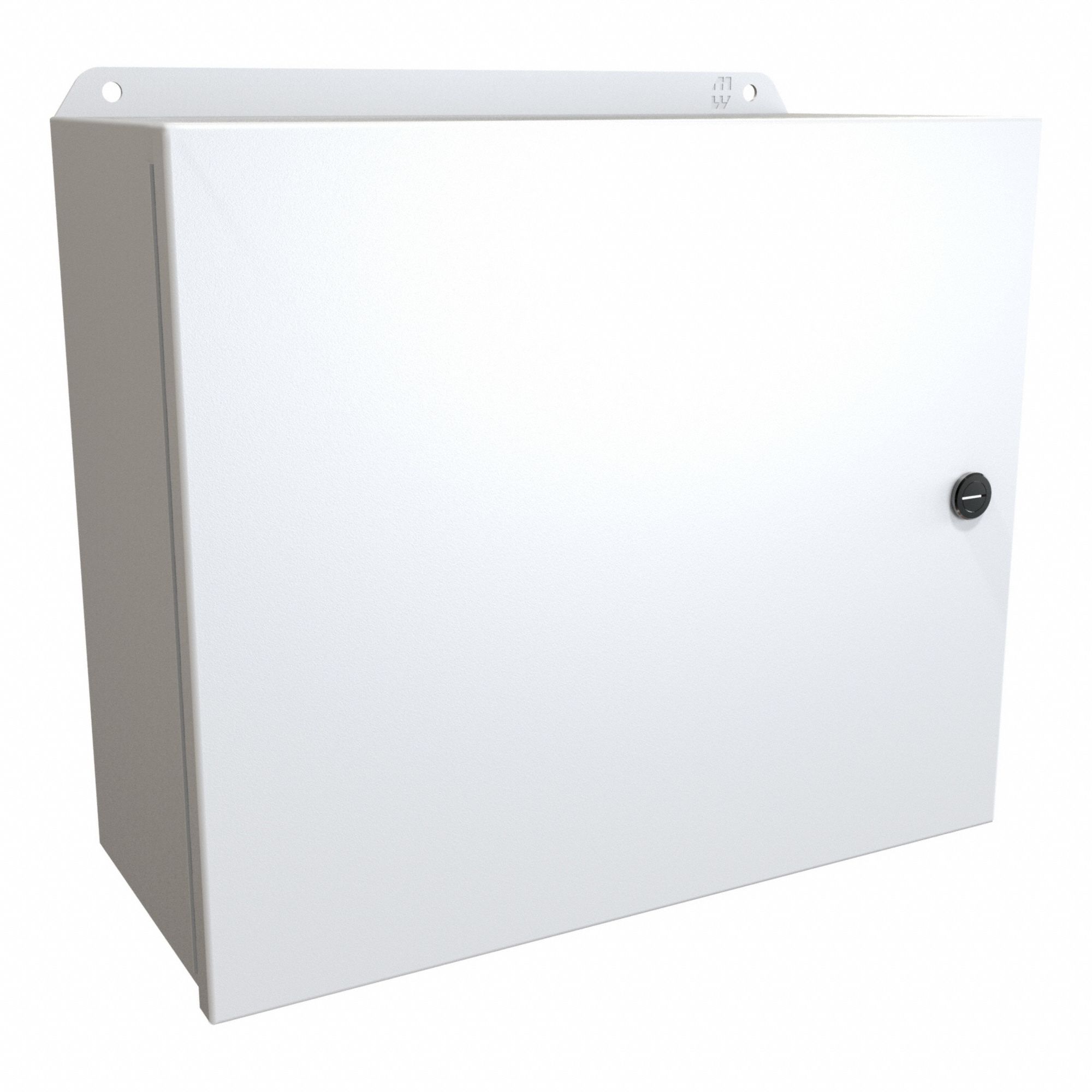 Electrical Enclosure: Steel, 12 in x 14 in x 6 in, NEMA 12/13/3R/4, w/Panel, Solid Cover