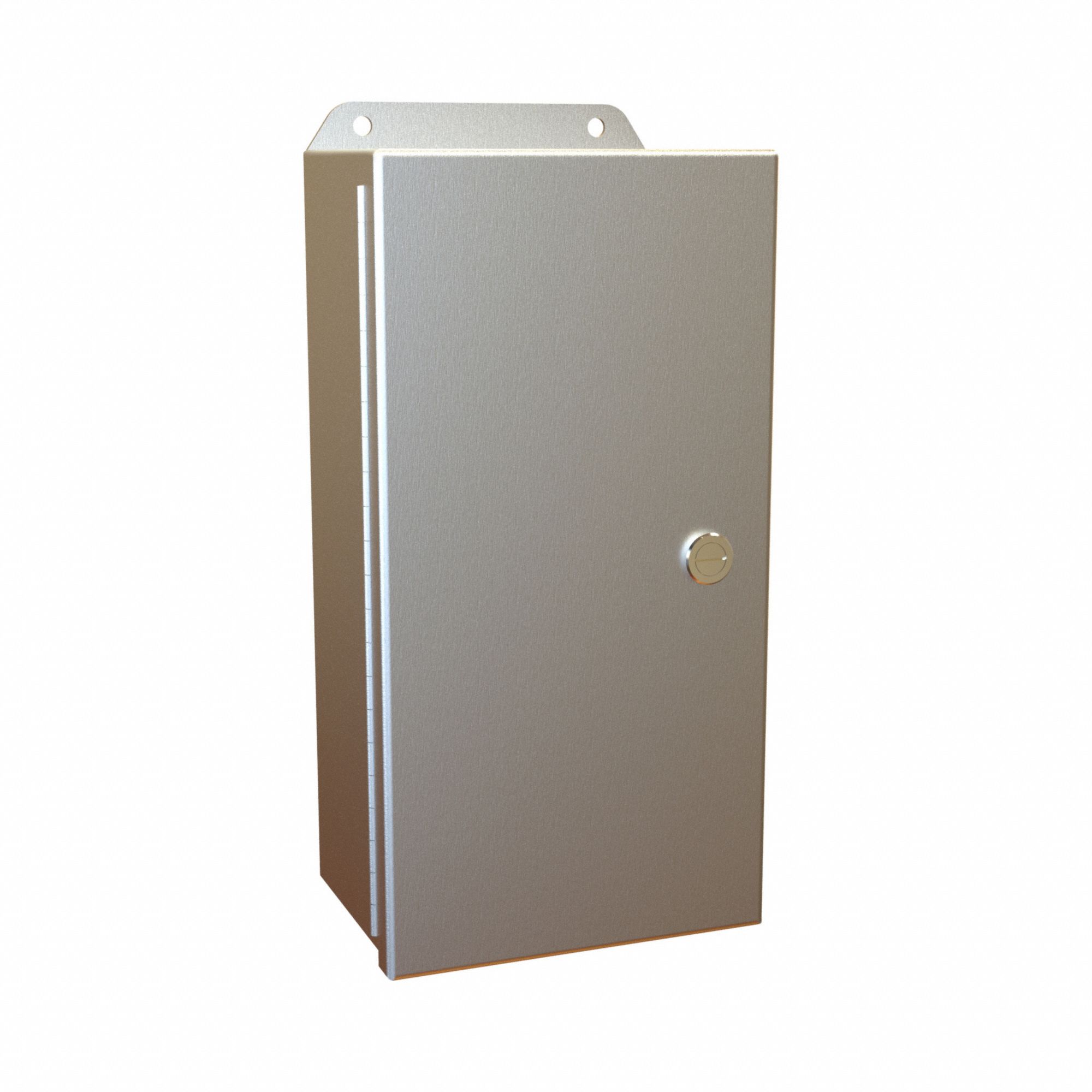 Electrical Enclosure: Aluminum, 12 in x 6 in x 4 in, NEMA 12/13/3R/4/4X, w/Panel, Hinged