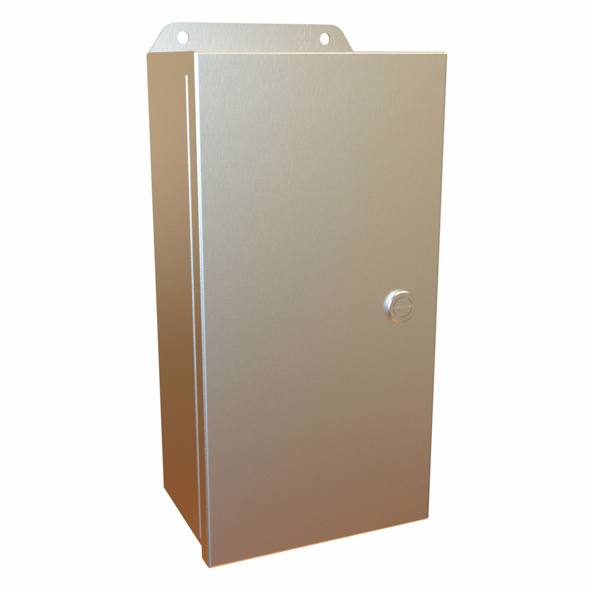 Electrical Enclosure: Stainless Steel, 12 in x 6 in x 4 in, NEMA 12/13/3R/4/4X, w/Panel