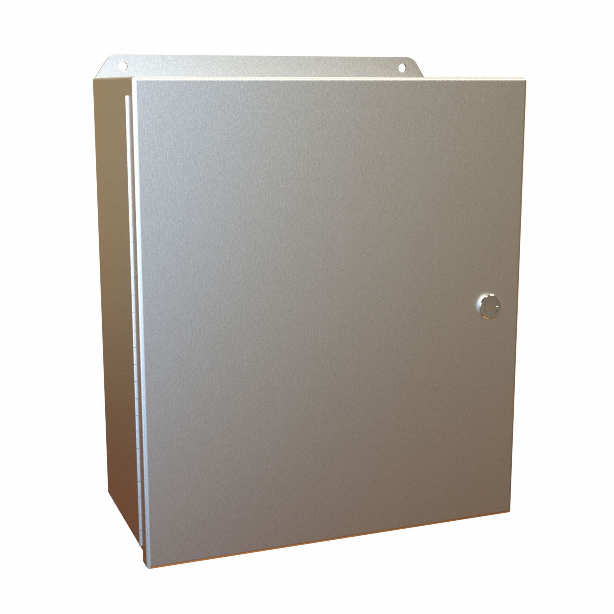 Electrical Enclosure: Aluminum, 14 in x 12 in x 6 in, NEMA 12/13/3R/4/4X, w/Panel, Hinged