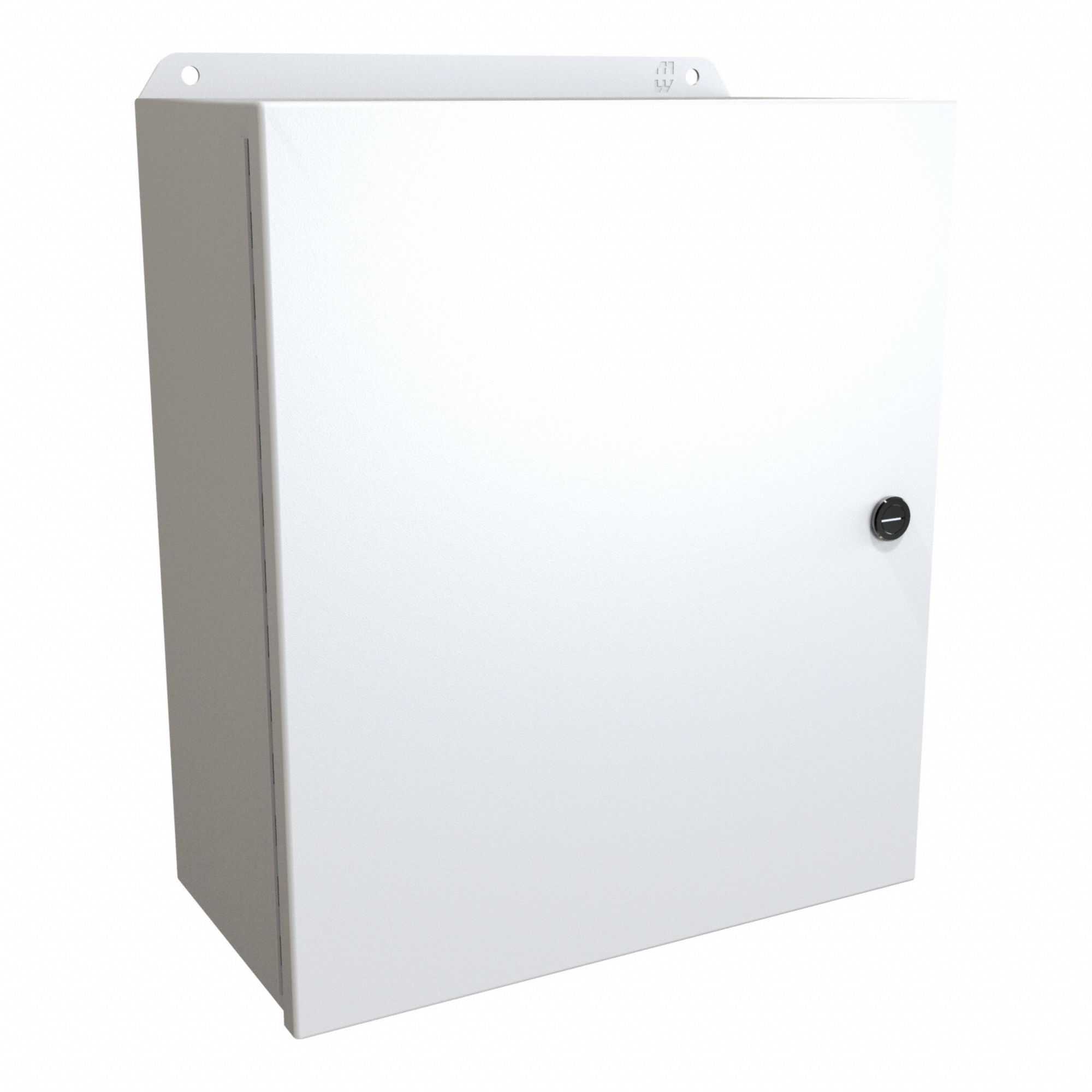 Electrical Enclosure: Steel, 14 in x 12 in x 6 in, NEMA 12/13/3R/4, w/Panel, Solid Cover