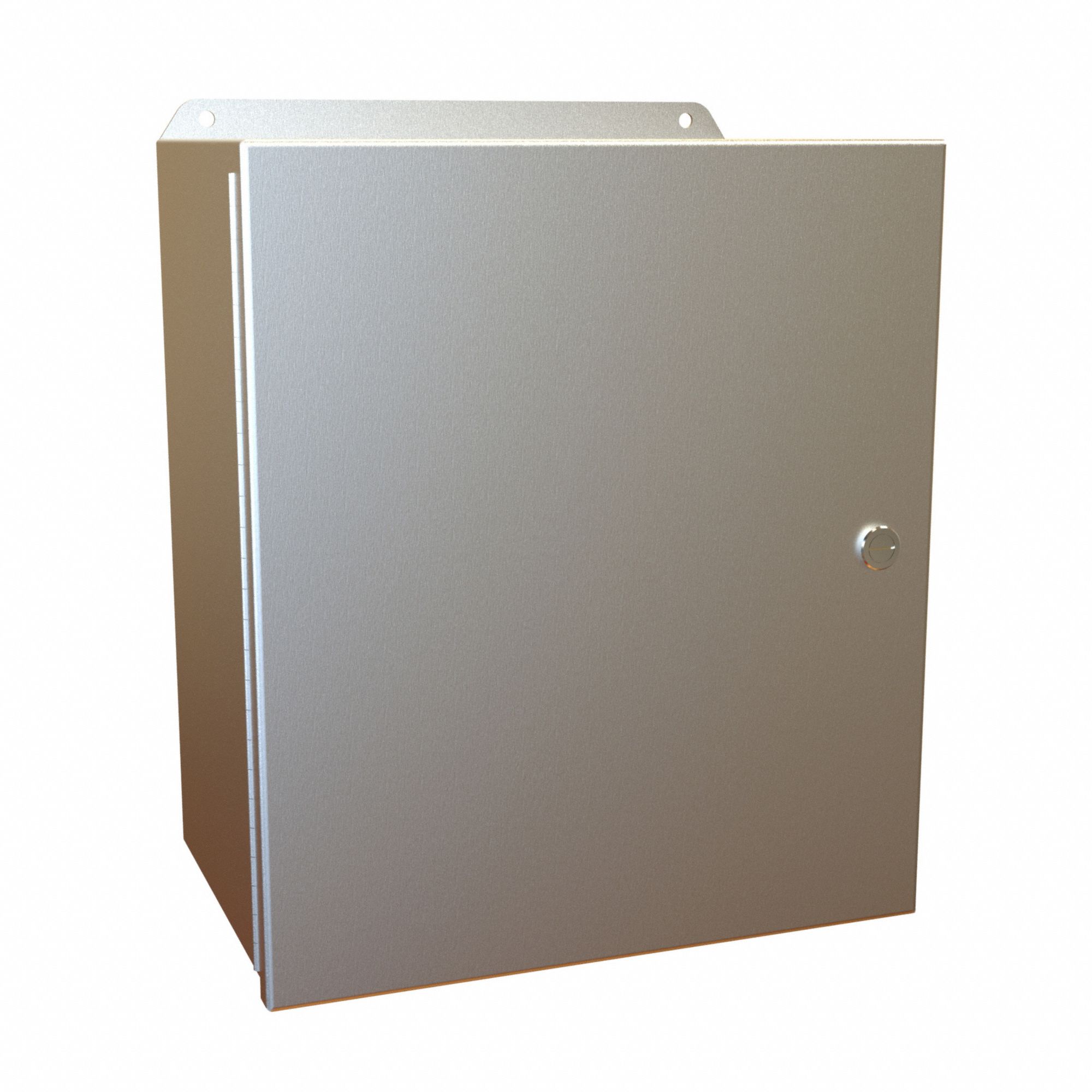 Electrical Enclosure: Aluminum, 14 in x 12 in x 8 in, NEMA 12/13/3R/4/4X, w/Panel, Hinged