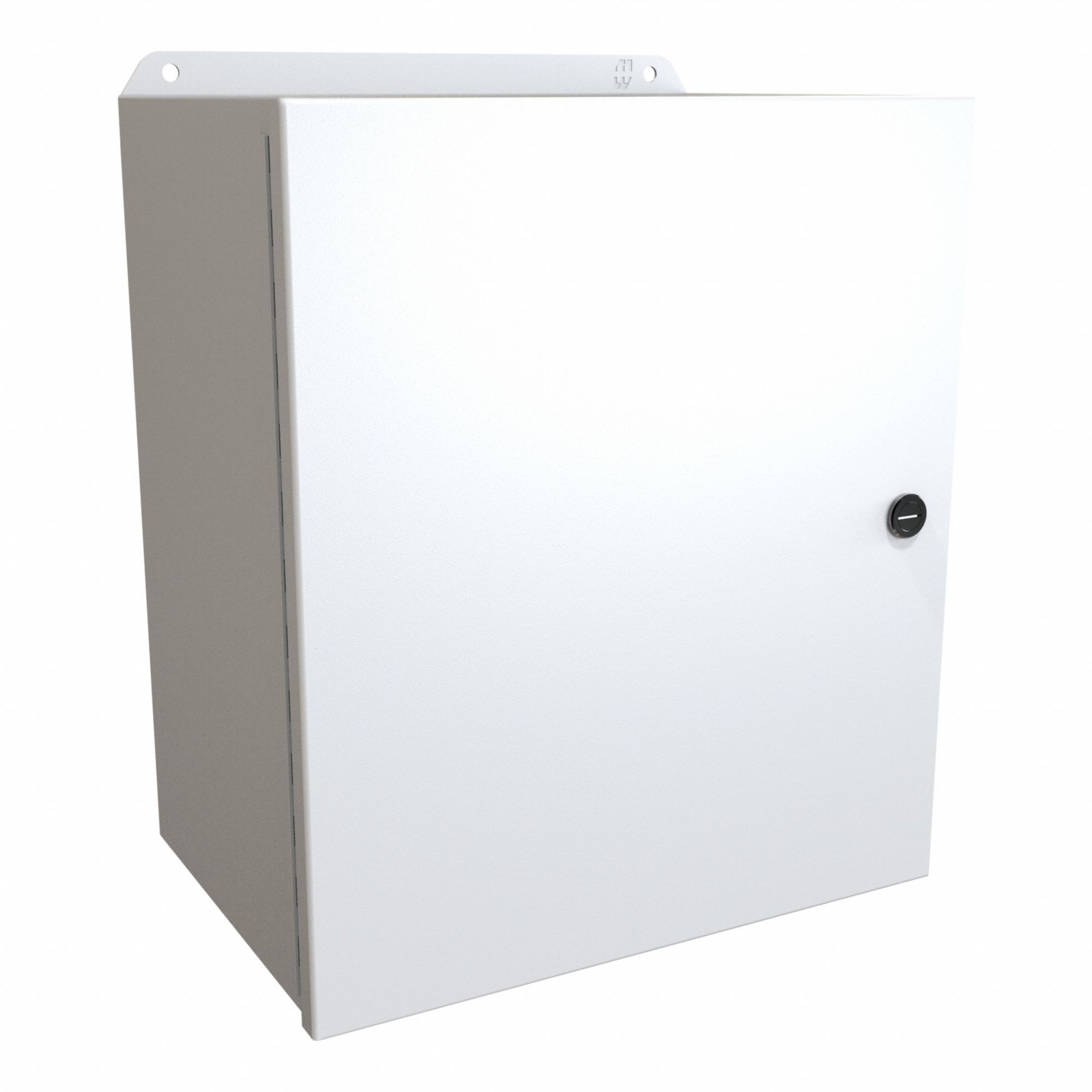 Electrical Enclosure: Steel, 14 in x 12 in x 8 in, NEMA 12/13/3R/4, w/Panel, Solid Cover