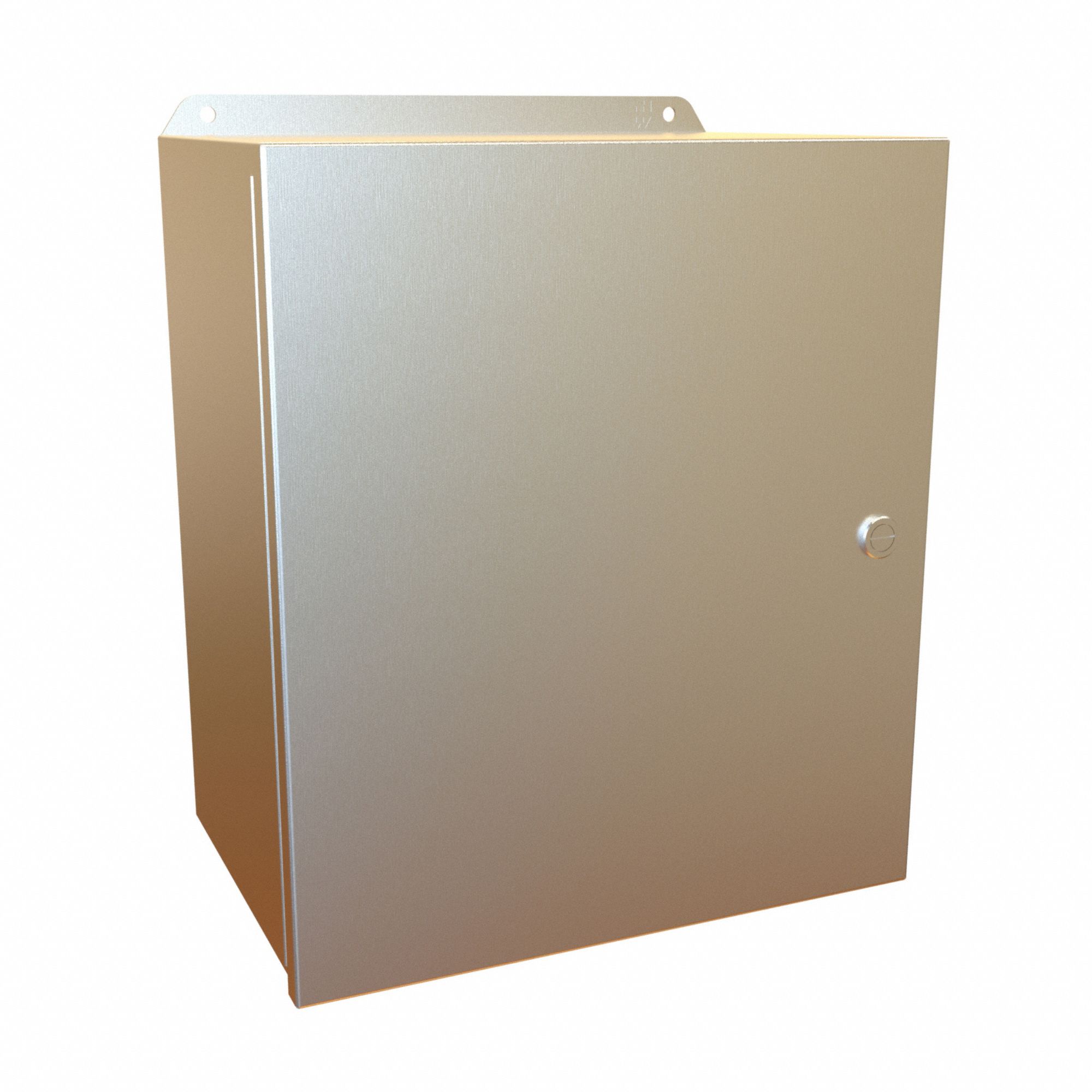 Electrical Enclosure: Stainless Steel, 14 in x 12 in x 8 in, NEMA 12/13/3R/4/4X, w/Panel