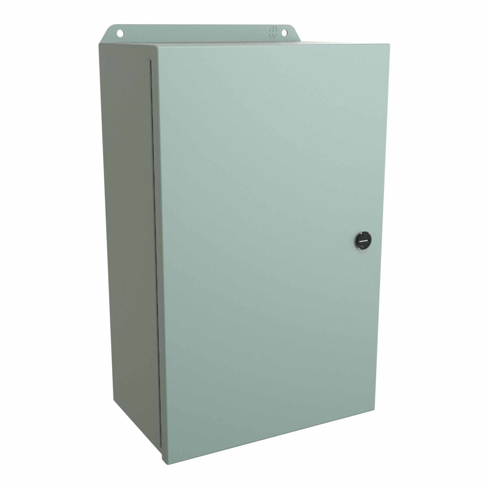 Electrical Enclosure: Steel, 16 in x 10 in x 6 in, NEMA 12/13/3R/4, w/Panel, Solid Cover