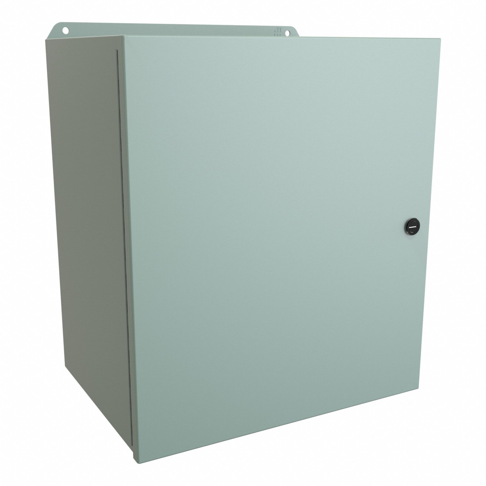 Electrical Enclosure: Steel, 16 in x 14 in x 10 in, NEMA 12/13/3R/4, w/Panel, Solid Cover