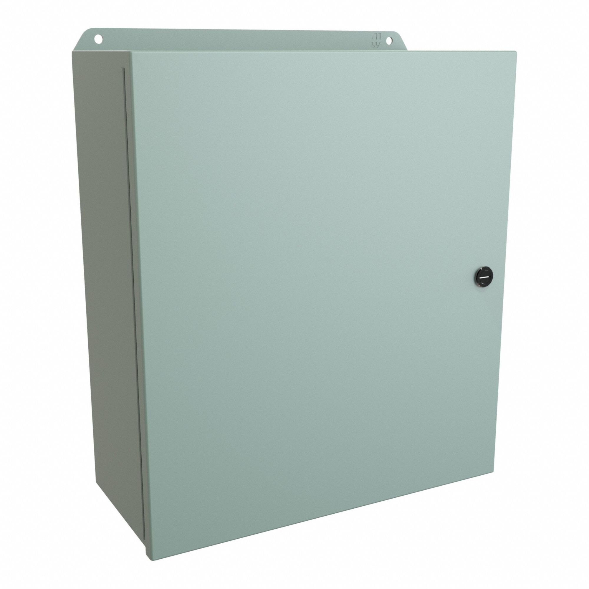 Electrical Enclosure: Steel, 16 in x 14 in x 6 in, NEMA 12/13/3R/4, w/Panel, Solid Cover