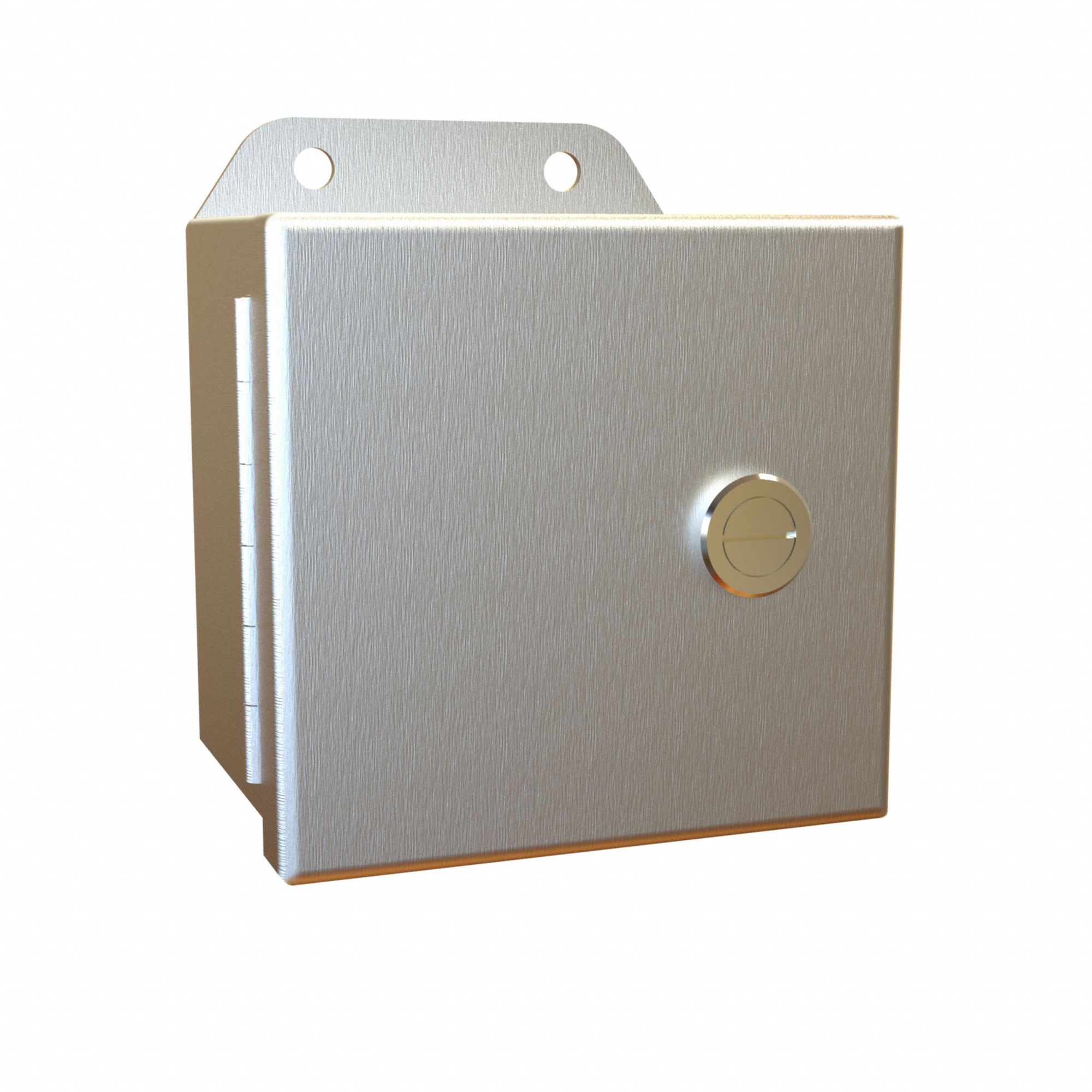 Electrical Enclosure: Aluminum, 4 in x 4 in x 3 in, NEMA 12/13/3R/4/4X, w/Panel, Solid Cover
