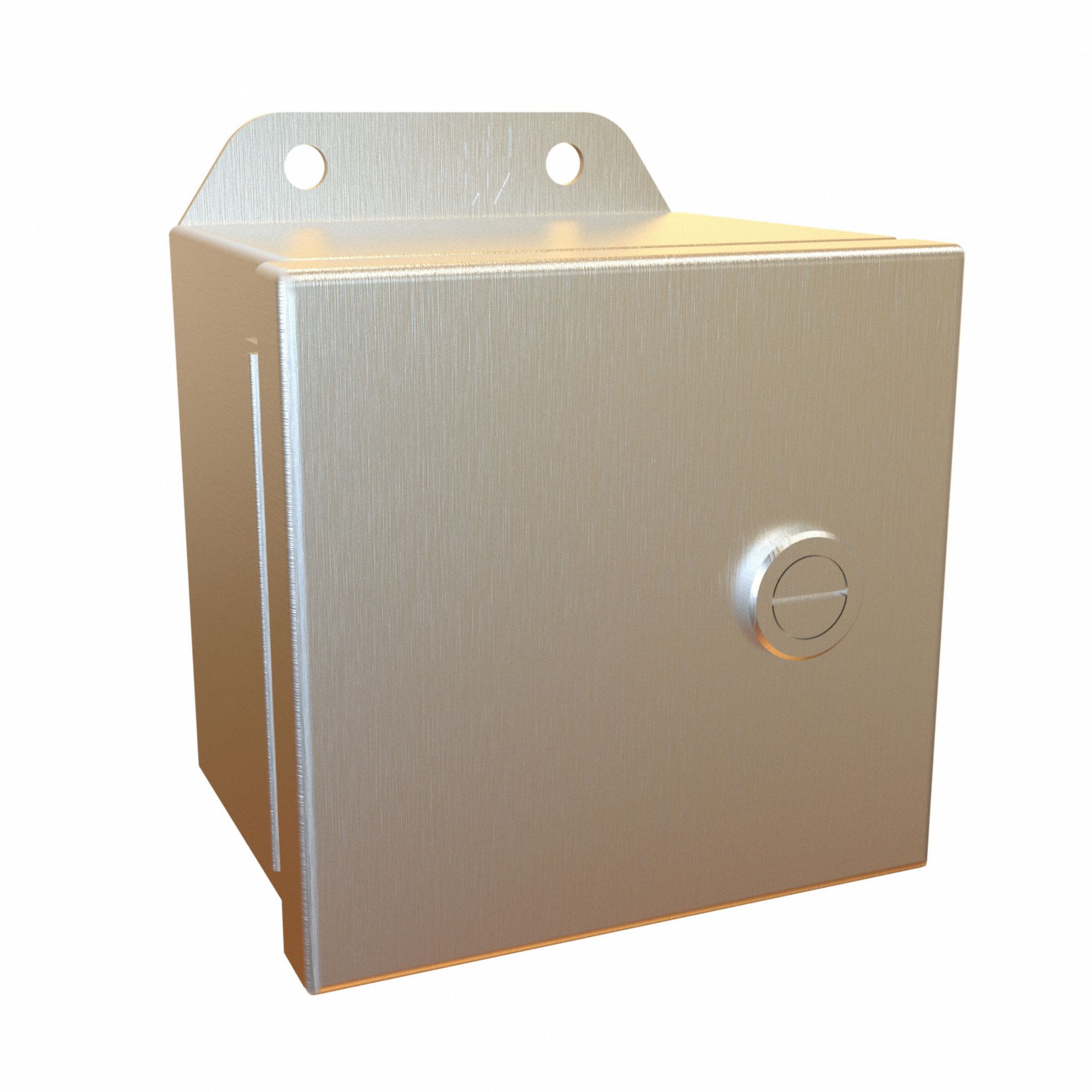 Electrical Enclosure: Stainless Steel, 4 in x 4 in x 3 in, NEMA 12/13/3R/4/4X, w/Panel
