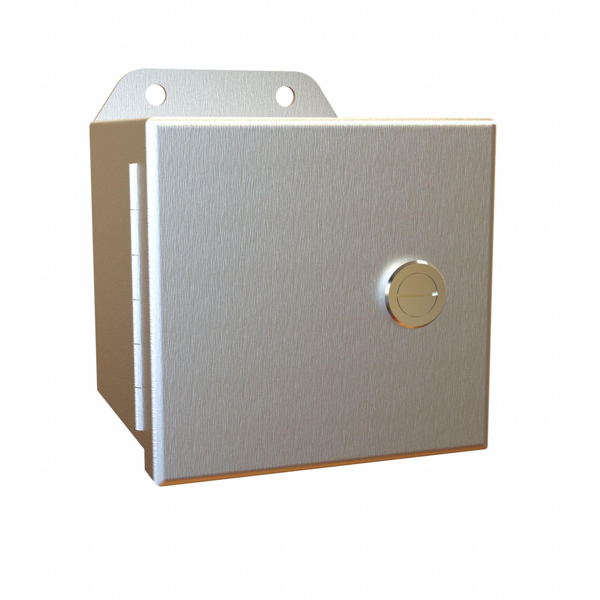 Electrical Enclosure: Aluminum, 4 in x 4 in x 4 in, NEMA 12/13/3R/4/4X, w/Panel, Solid Cover