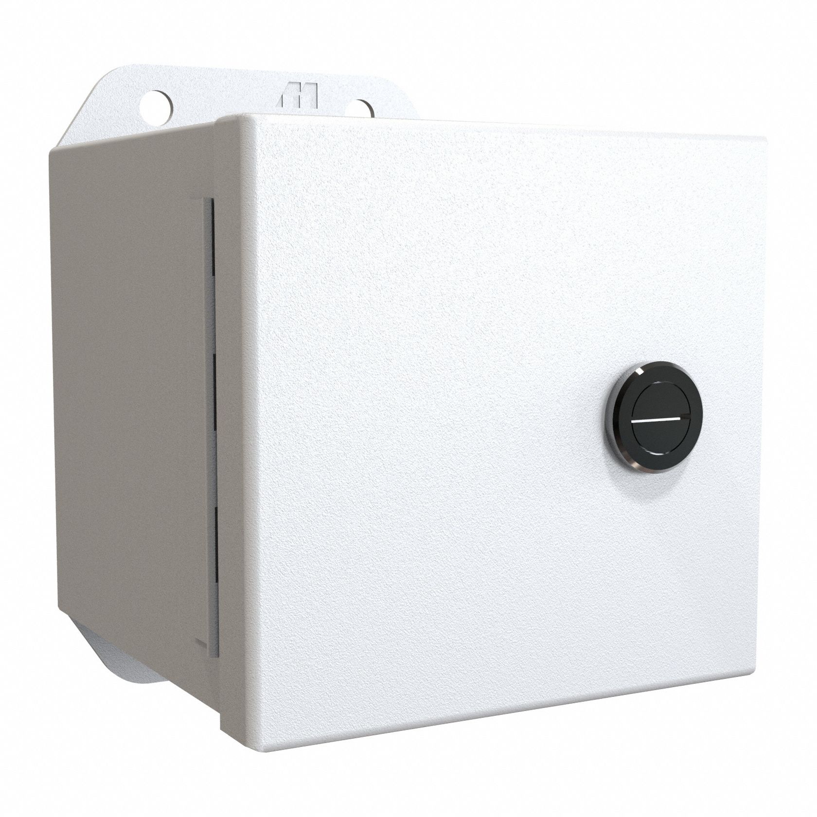 Electrical Enclosure: Steel, 4 in x 4 in x 4 in, NEMA 12/13/3R/4, w/Panel, Solid Cover, IP66