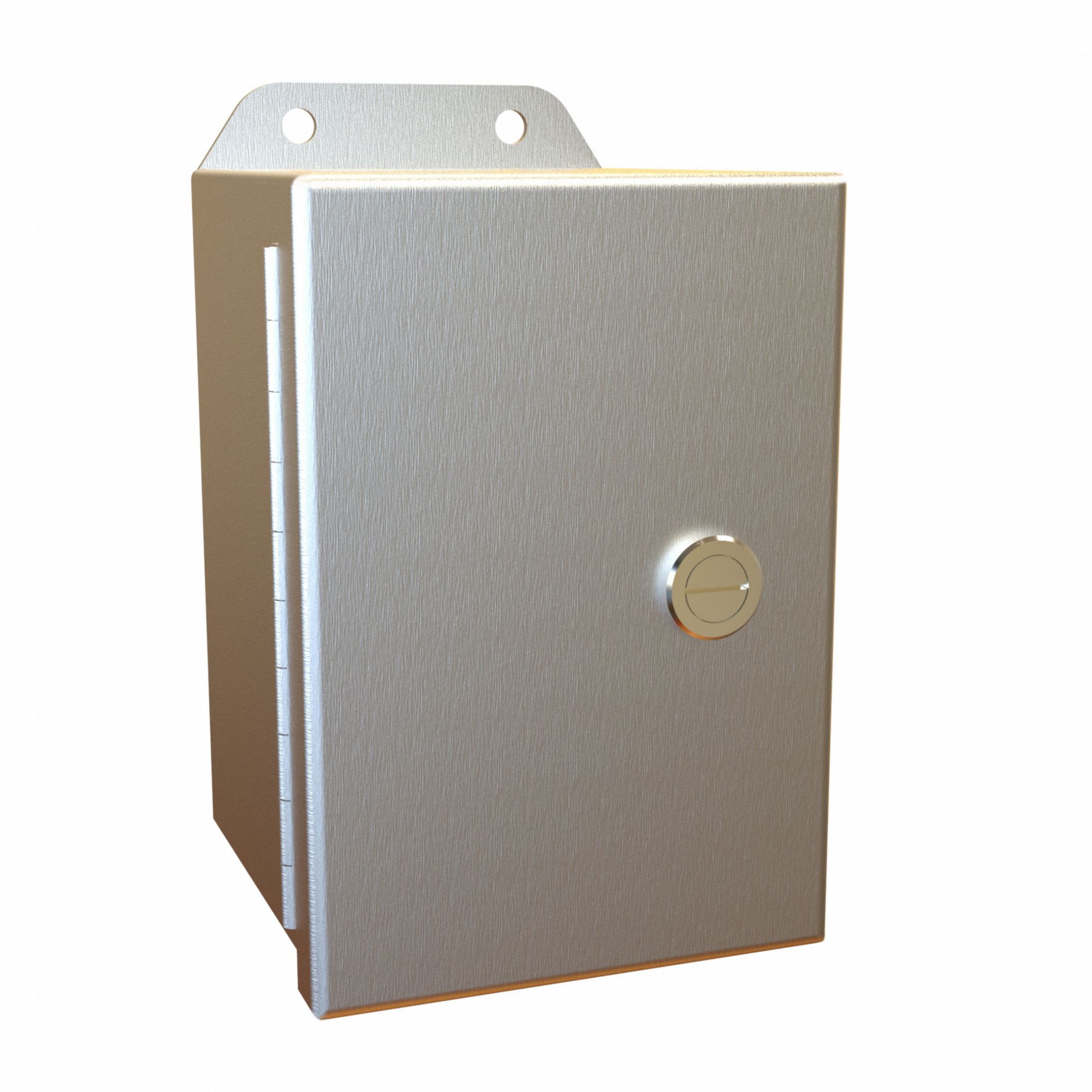 Electrical Enclosure: Aluminum, 6 in x 4 in x 4 in, NEMA 12/13/3R/4/4X, w/Panel, Solid Cover