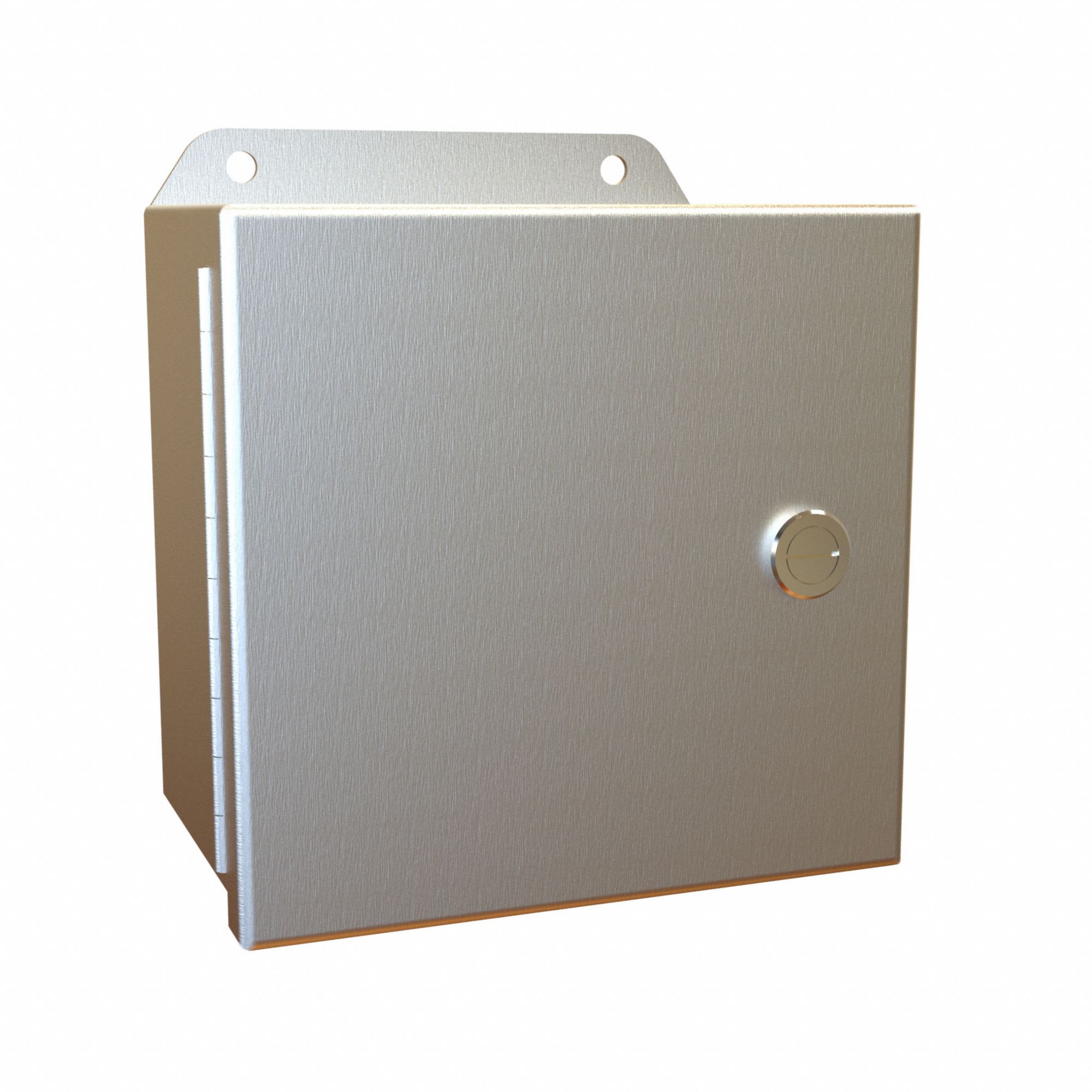 Electrical Enclosure: Aluminum, 6 in x 6 in x 4 in, NEMA 12/13/3R/4/4X, w/Panel, Solid Cover
