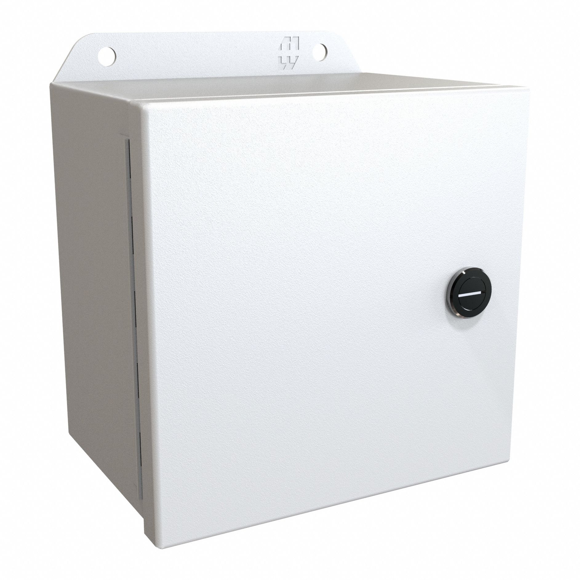 Electrical Enclosure: Steel, 6 in x 6 in x 4 in, NEMA 12/13/3R/4, w/Panel, Solid Cover, IP66