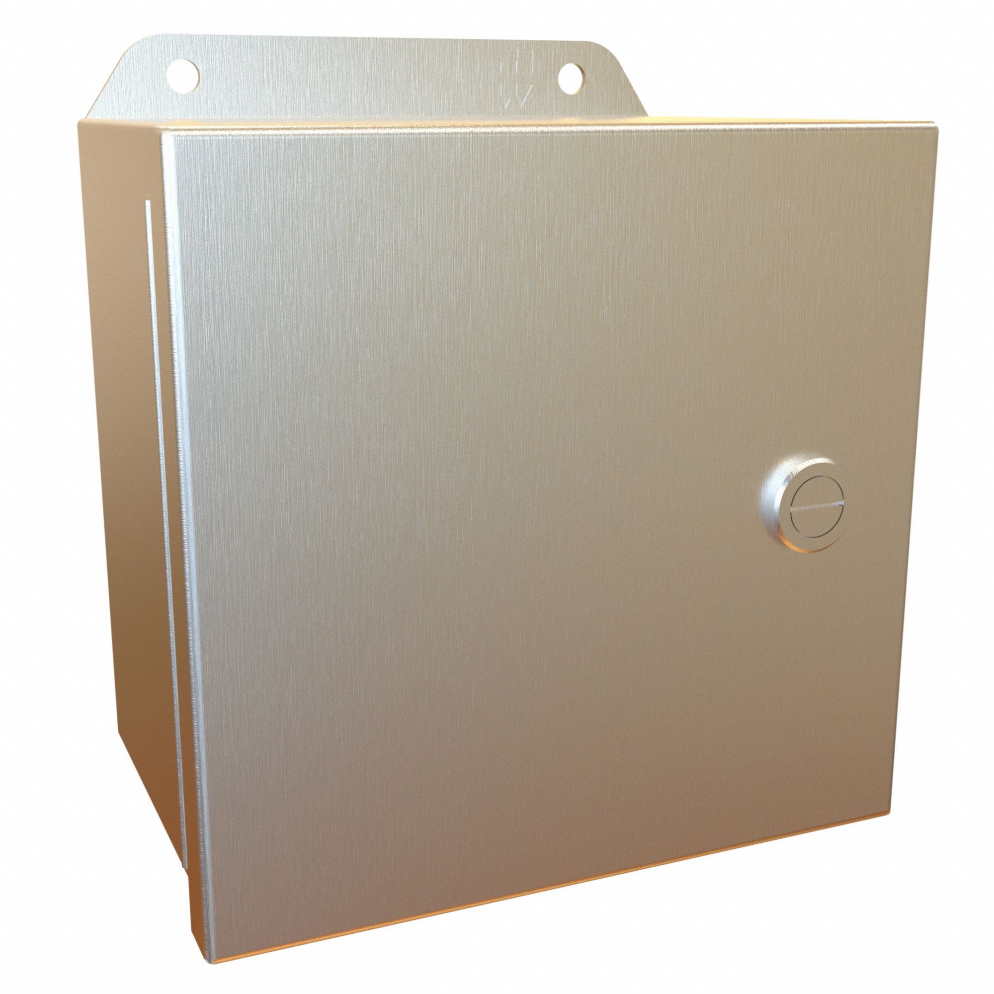 Electrical Enclosure: Stainless Steel, 6 in x 6 in x 4 in, NEMA 12/13/3R/4/4X, w/Panel, IP66
